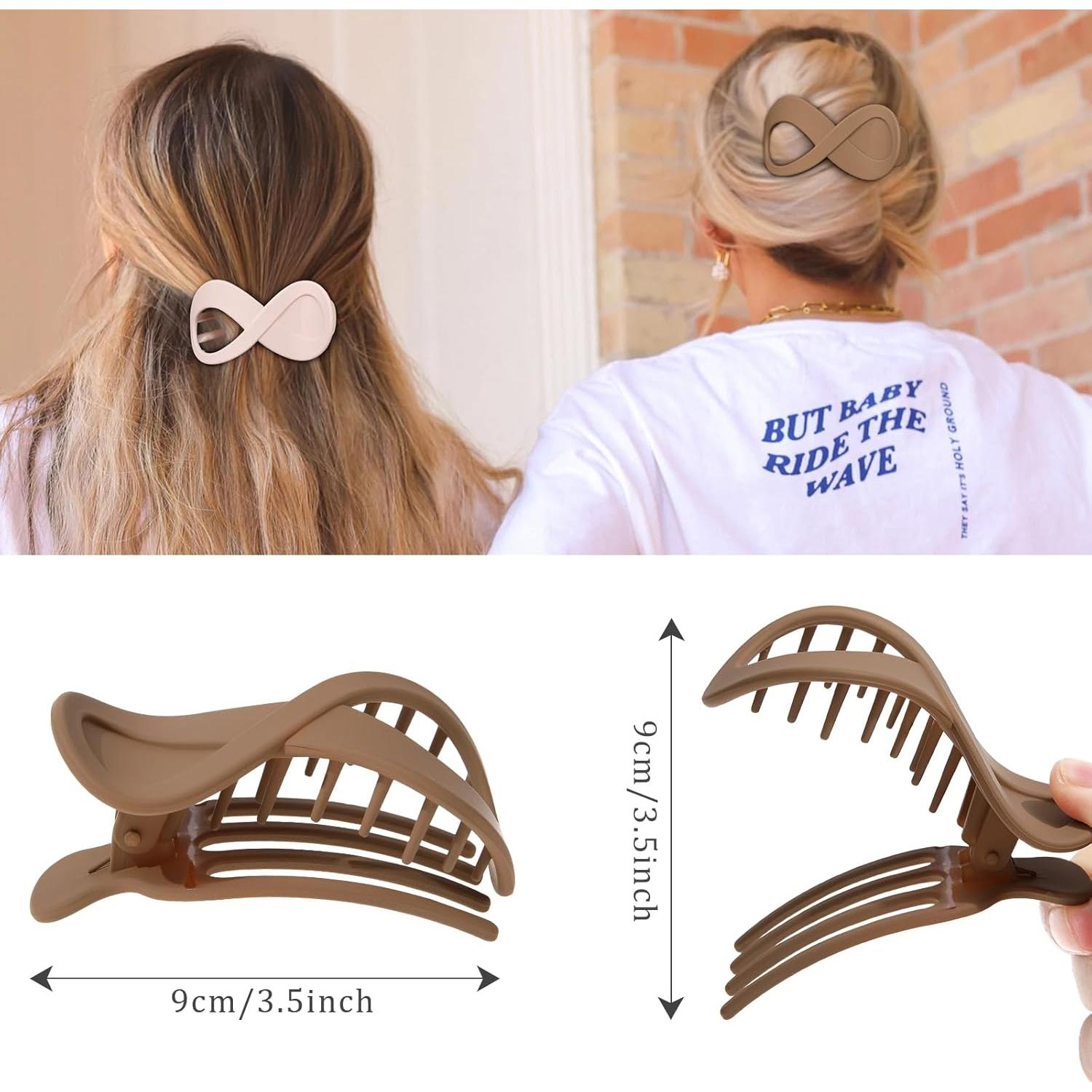 Pinzas de Pelo Francesas Concord - 6PCS Sin Deslizamiento 8.4cm