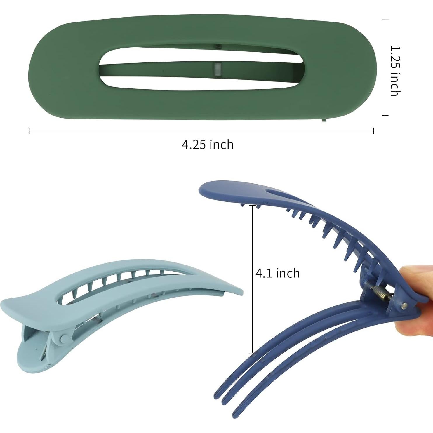 Pinzas para el cabello ACO-UINT - Paquete de 8 antideslizantes