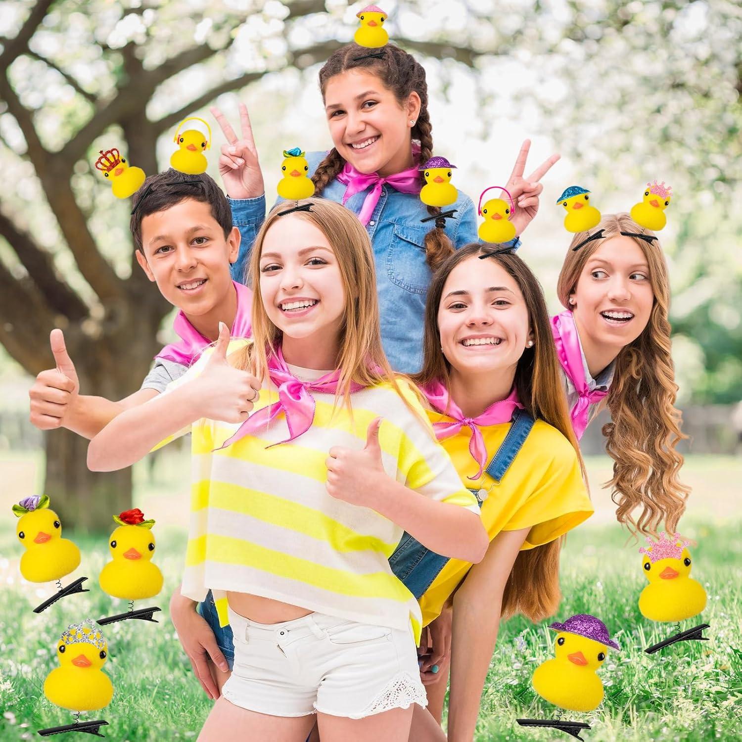 12 Clips de Pelo de Pato Amarillo JMZYJZH - Accesorios Divertidos