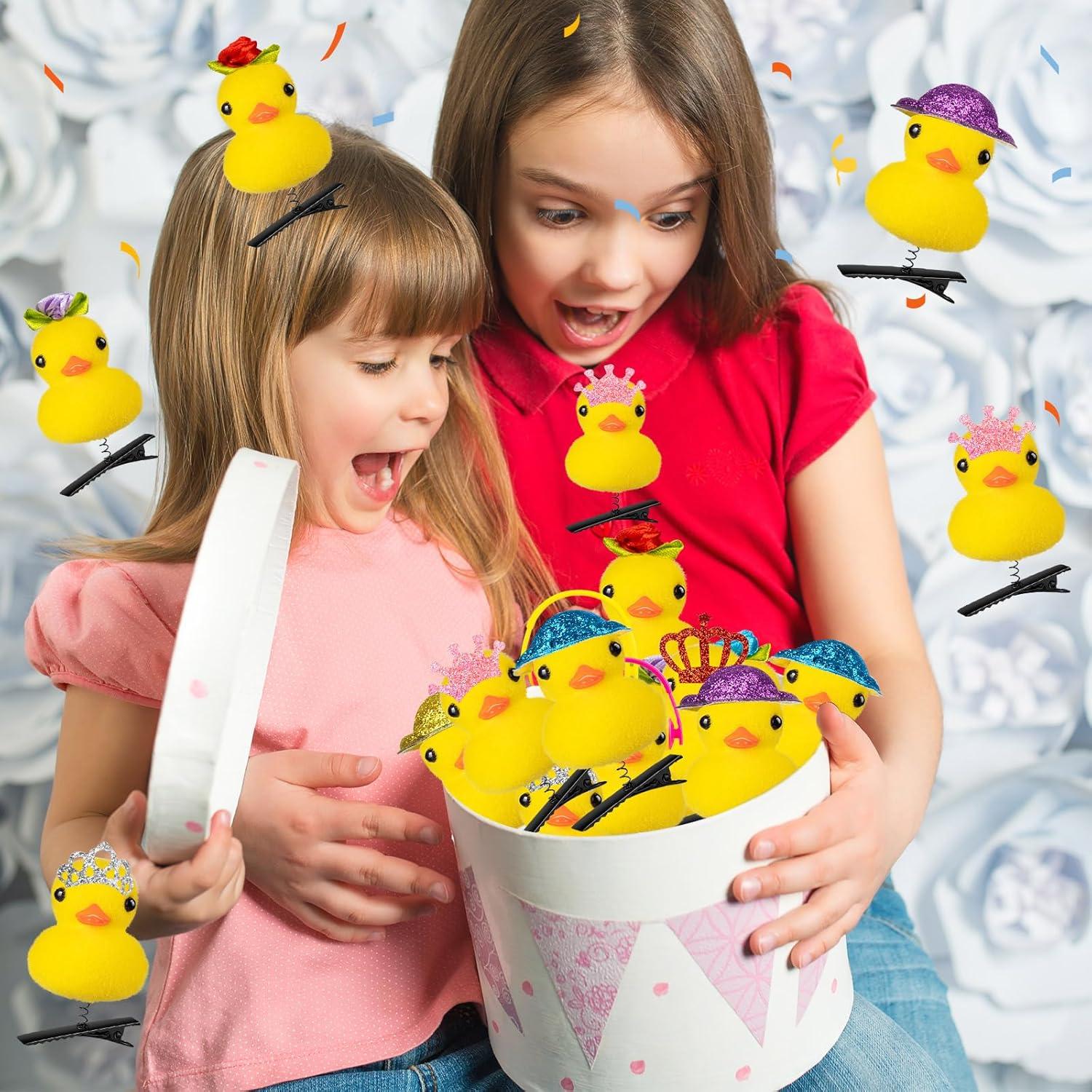 12 Clips de Pelo de Pato Amarillo JMZYJZH - Accesorios Divertidos