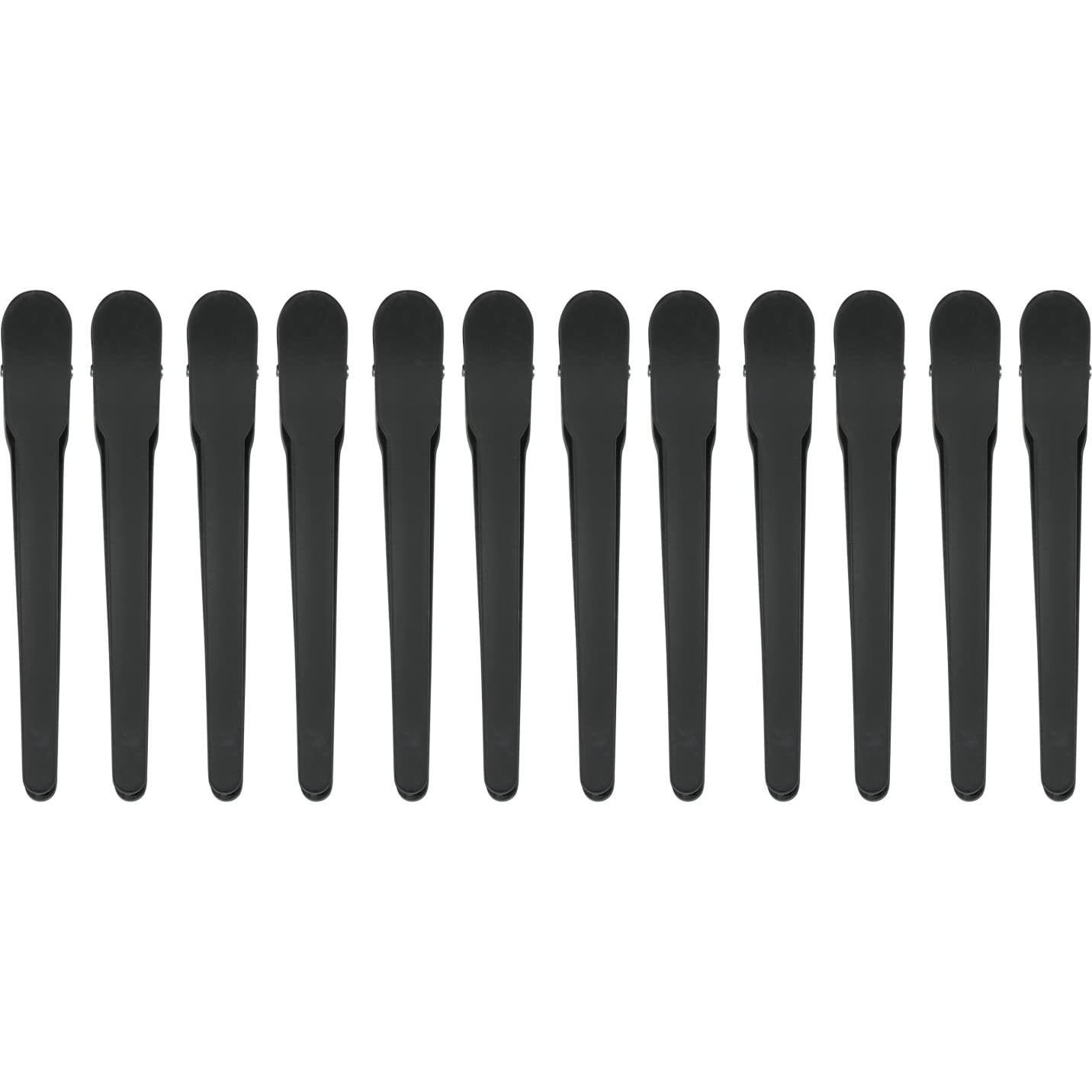 Clips para Cabello WANBY 12Pcs Negro Profesional 10cm
