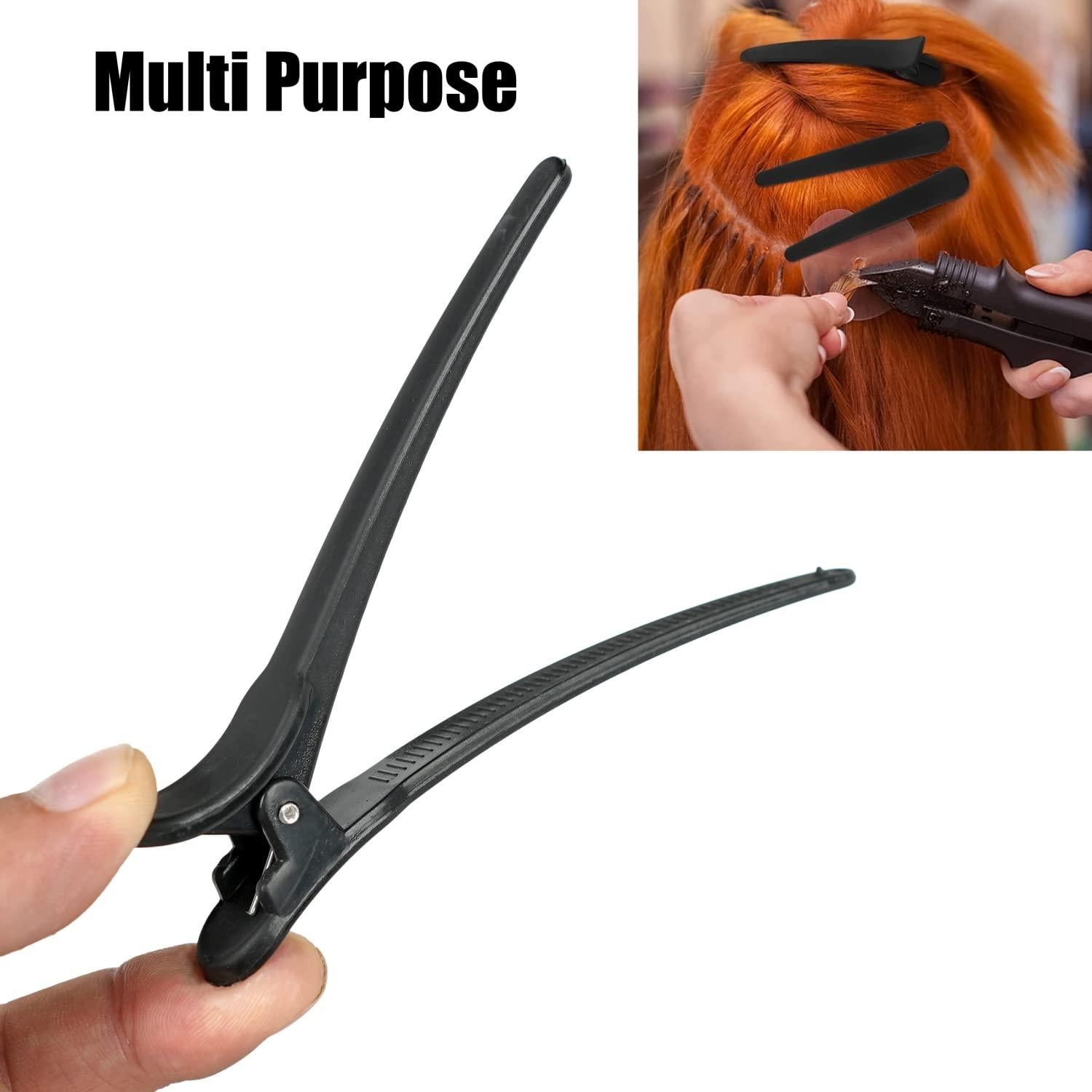 Clips para Cabello WANBY 12Pcs Negro Profesional 10cm