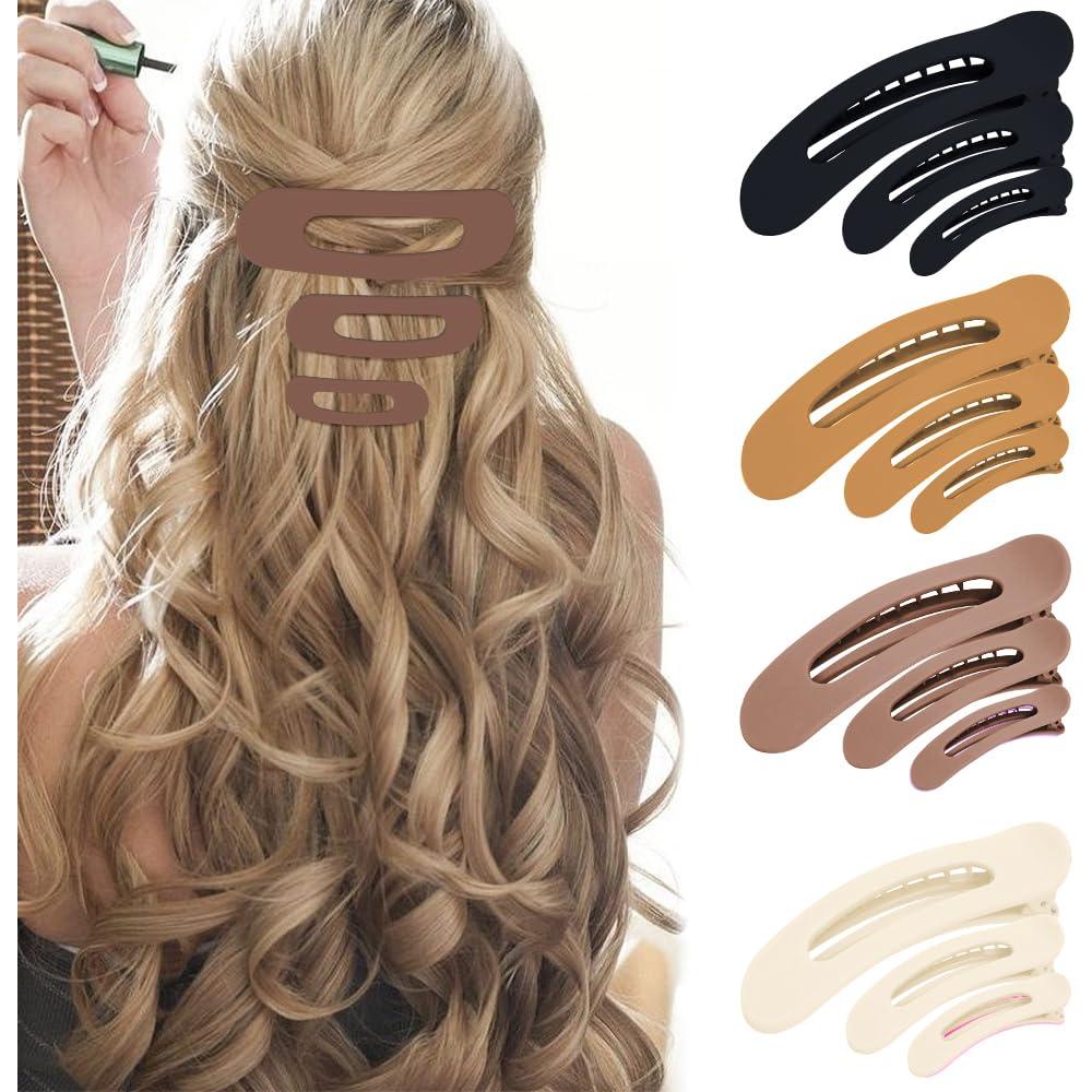 Clips de Pelo Tipo Cocodrilo Ahoney - Paquete de 12, 3 Tamaños