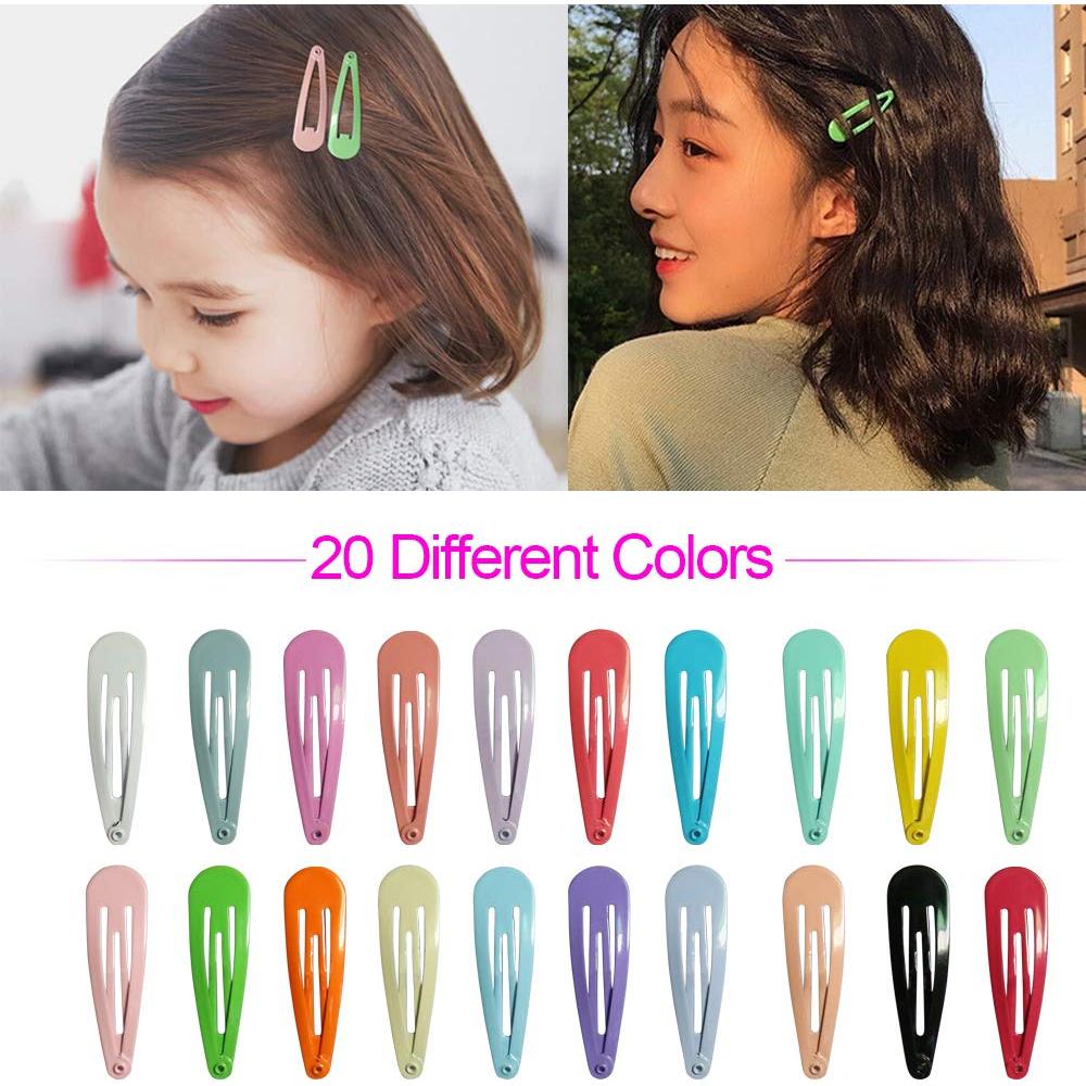 80 Clips para el Cabello JIARON Metal 5.08 cm 20 Colores
