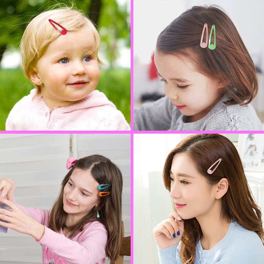 80 Clips para el Cabello JIARON Metal 5.08 cm 20 Colores