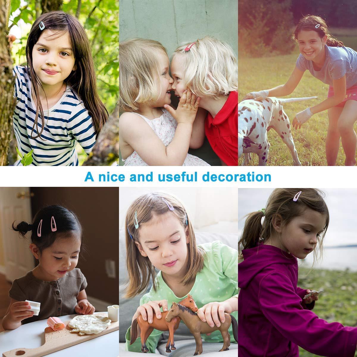 BetyBedy 60 Clips para el Cabello Antideslizantes 5 cm Multicolor