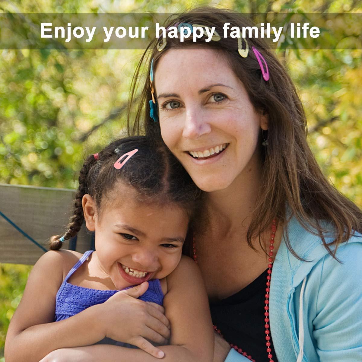 BetyBedy 60 Clips para el Cabello Antideslizantes 5 cm Multicolor