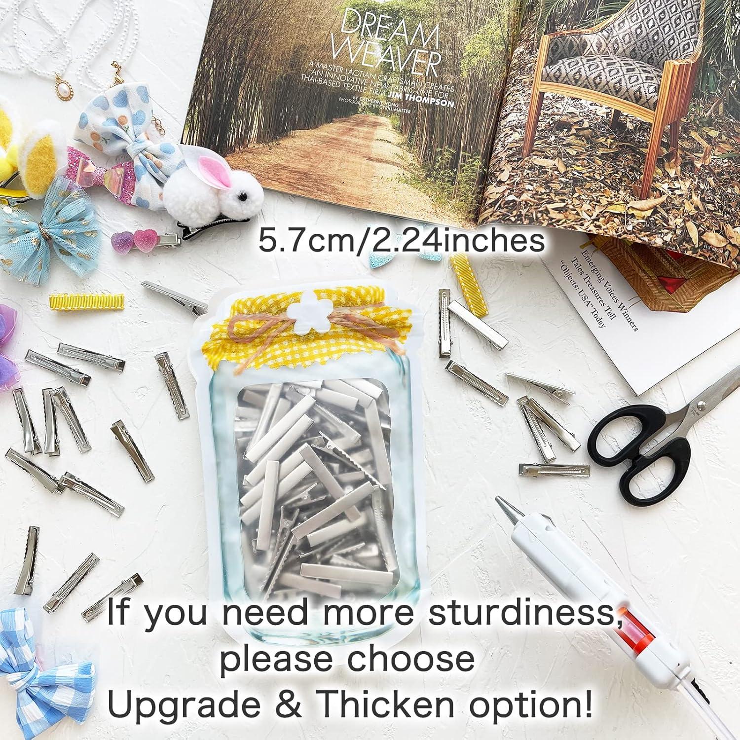 100 Clips de Metal Cocodrilo HiJeaton 5.7cm para Manualidades