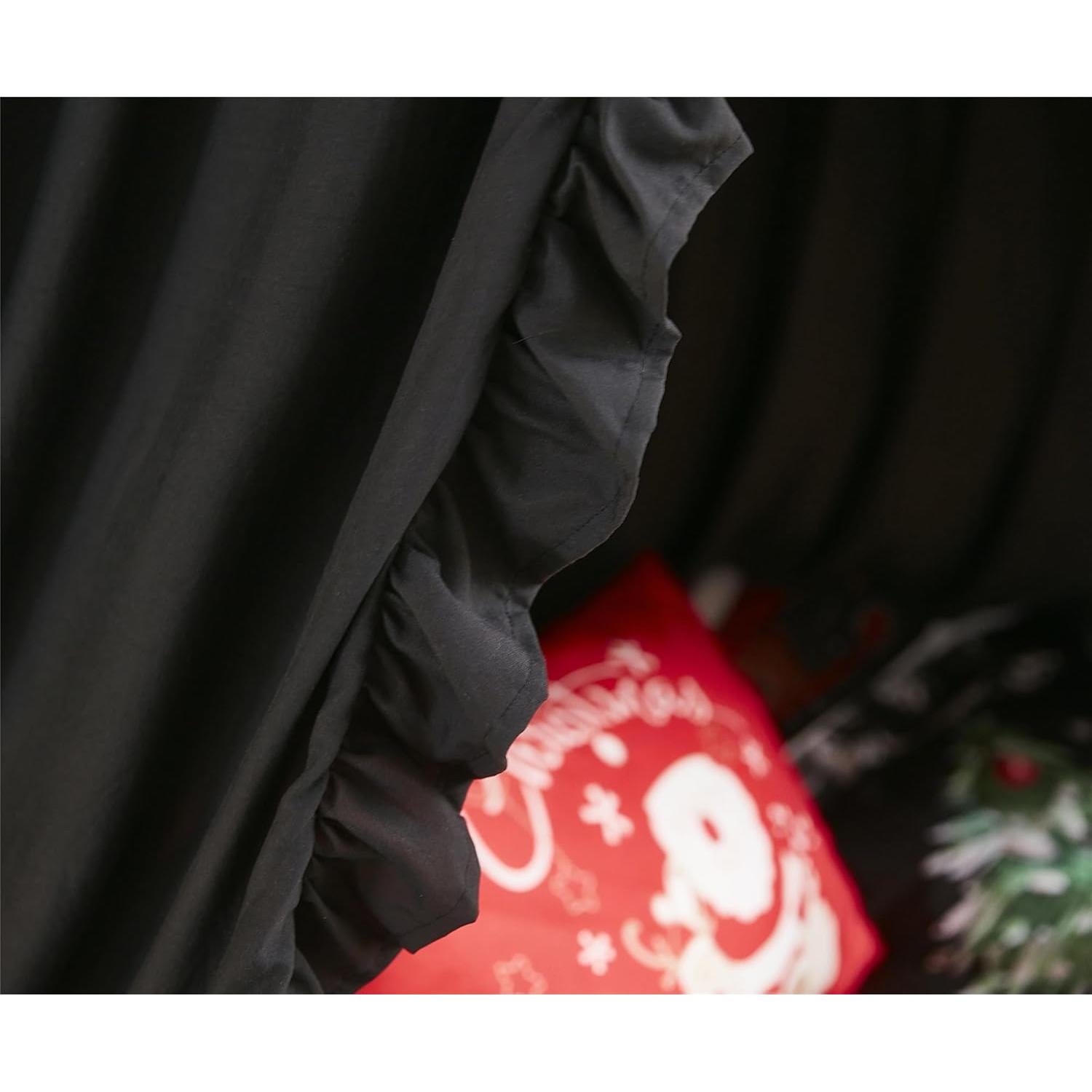 Dosel de Cama VETHIN Negro para Niñas - Castillo Soñador