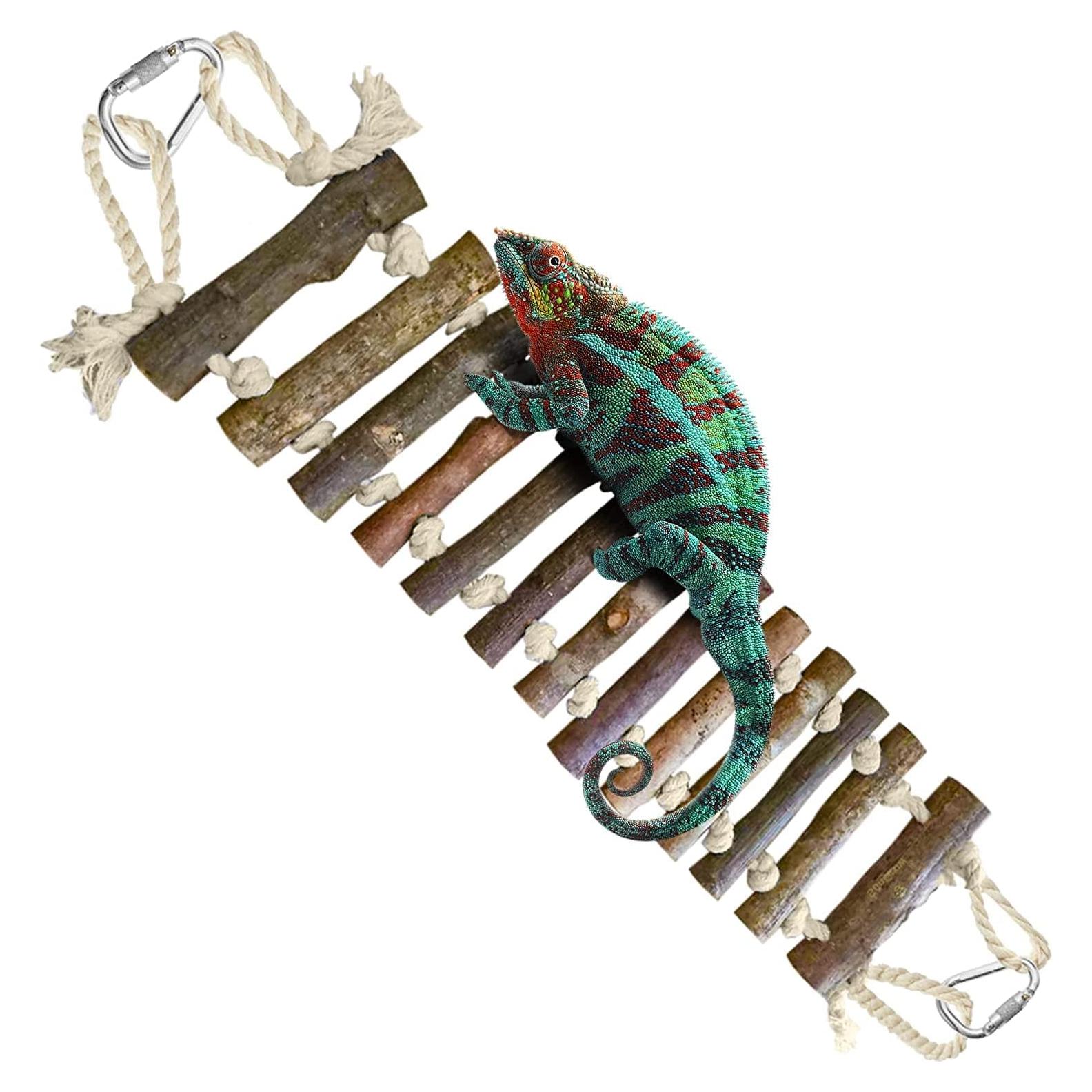 Puente de Escalera de Madera SunGrow para Gecko 35.6 x 7.6 cm