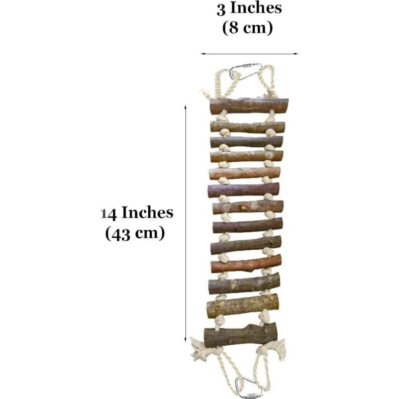 Puente de Escalera de Madera SunGrow para Gecko 35.6 x 7.6 cm