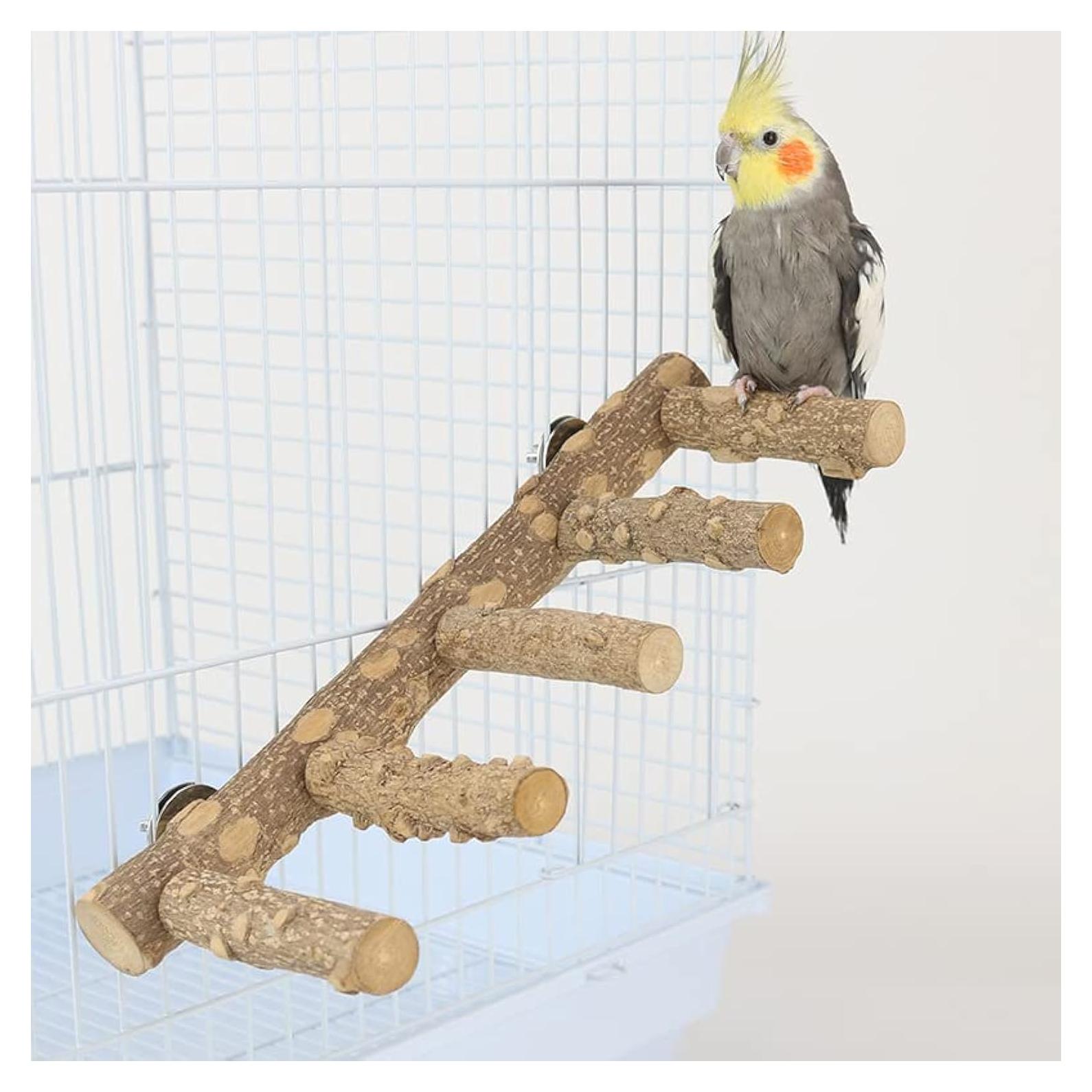 Percha de Madera Natural para Aves y Hámsters - 30.99 cm