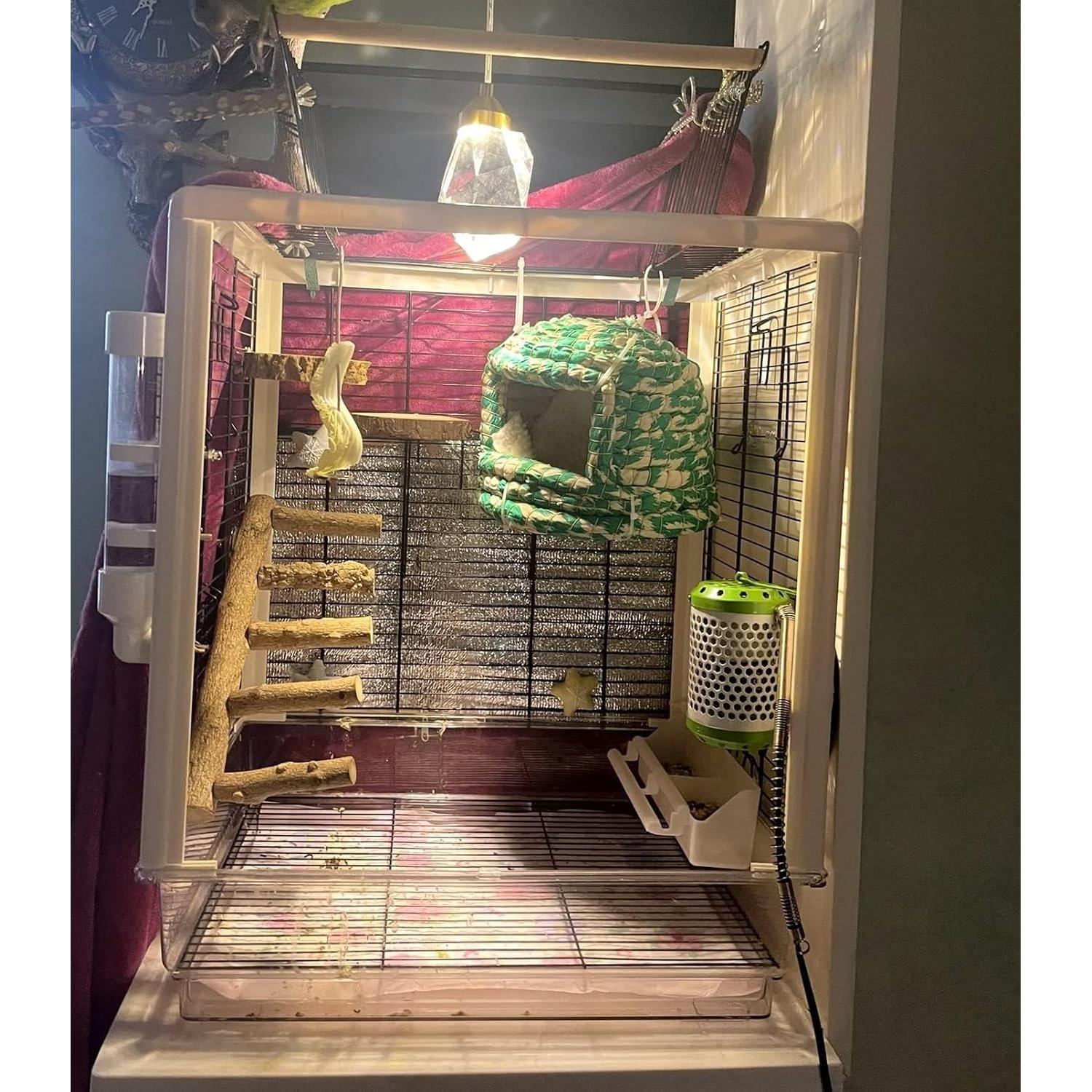 Percha de Madera Natural para Aves y Hámsters - 30.99 cm