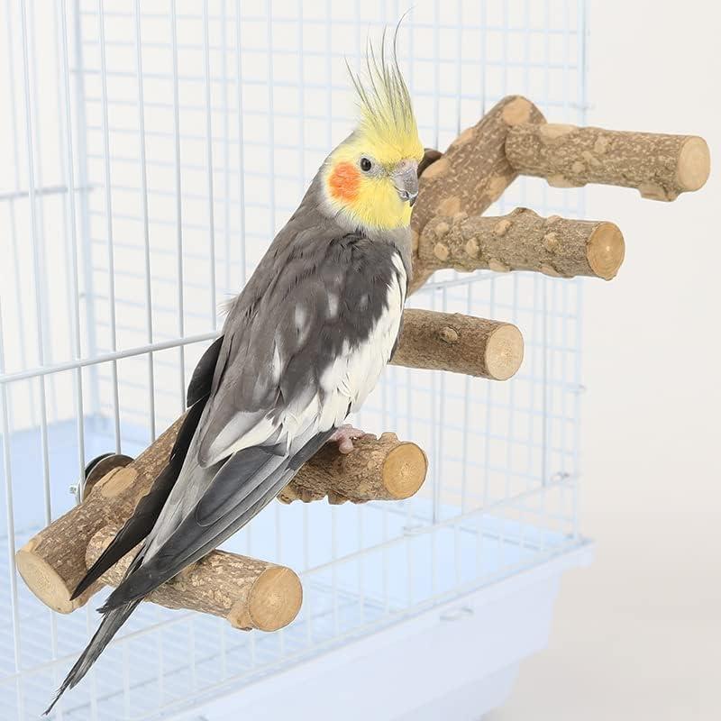 Percha de Madera Natural para Aves y Hámsters - 30.99 cm