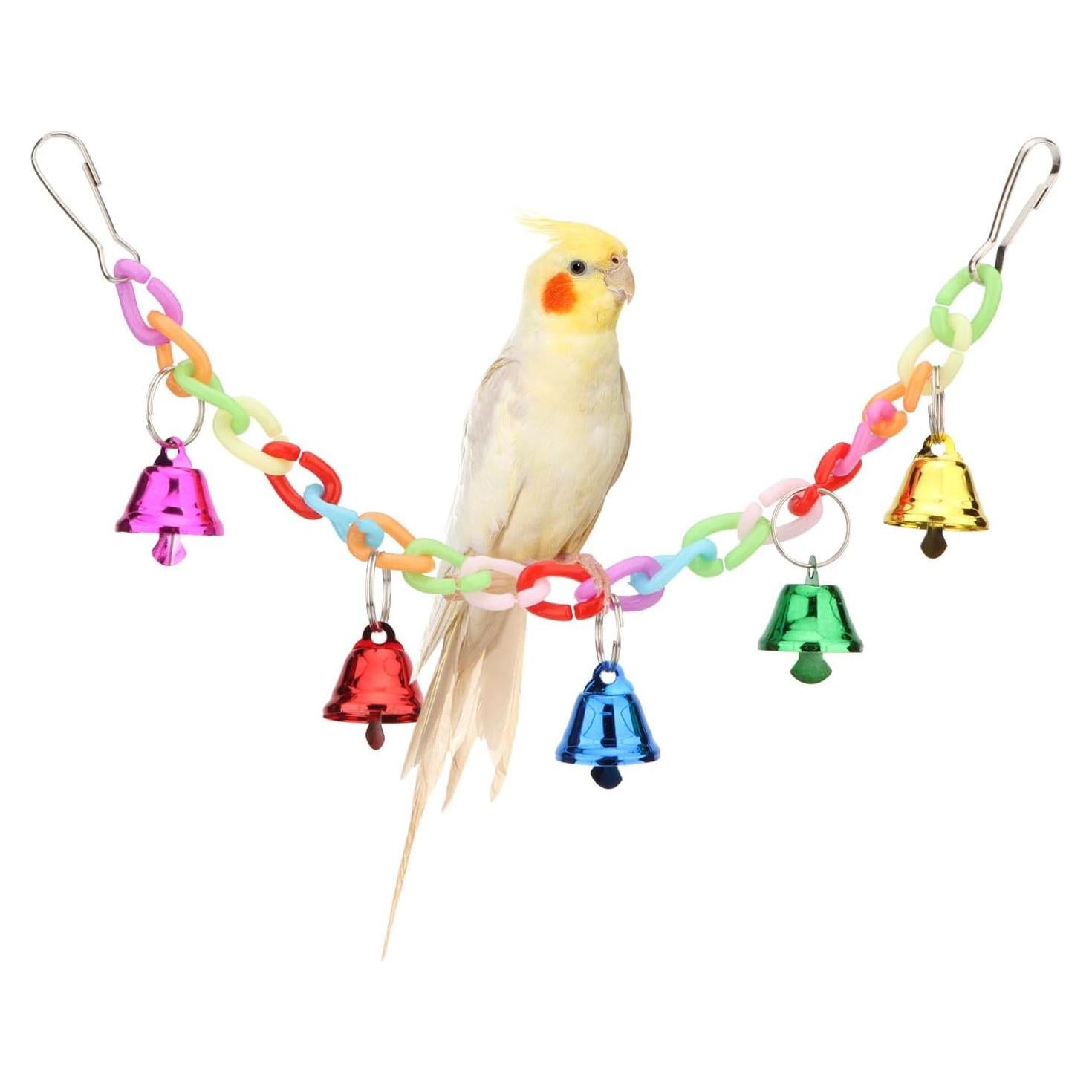 Puente Colgante para Hámster y Loro Hypeety con Campanas