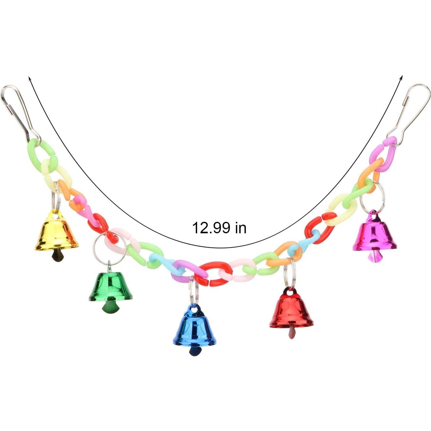 Puente Colgante para Hámster y Loro Hypeety con Campanas