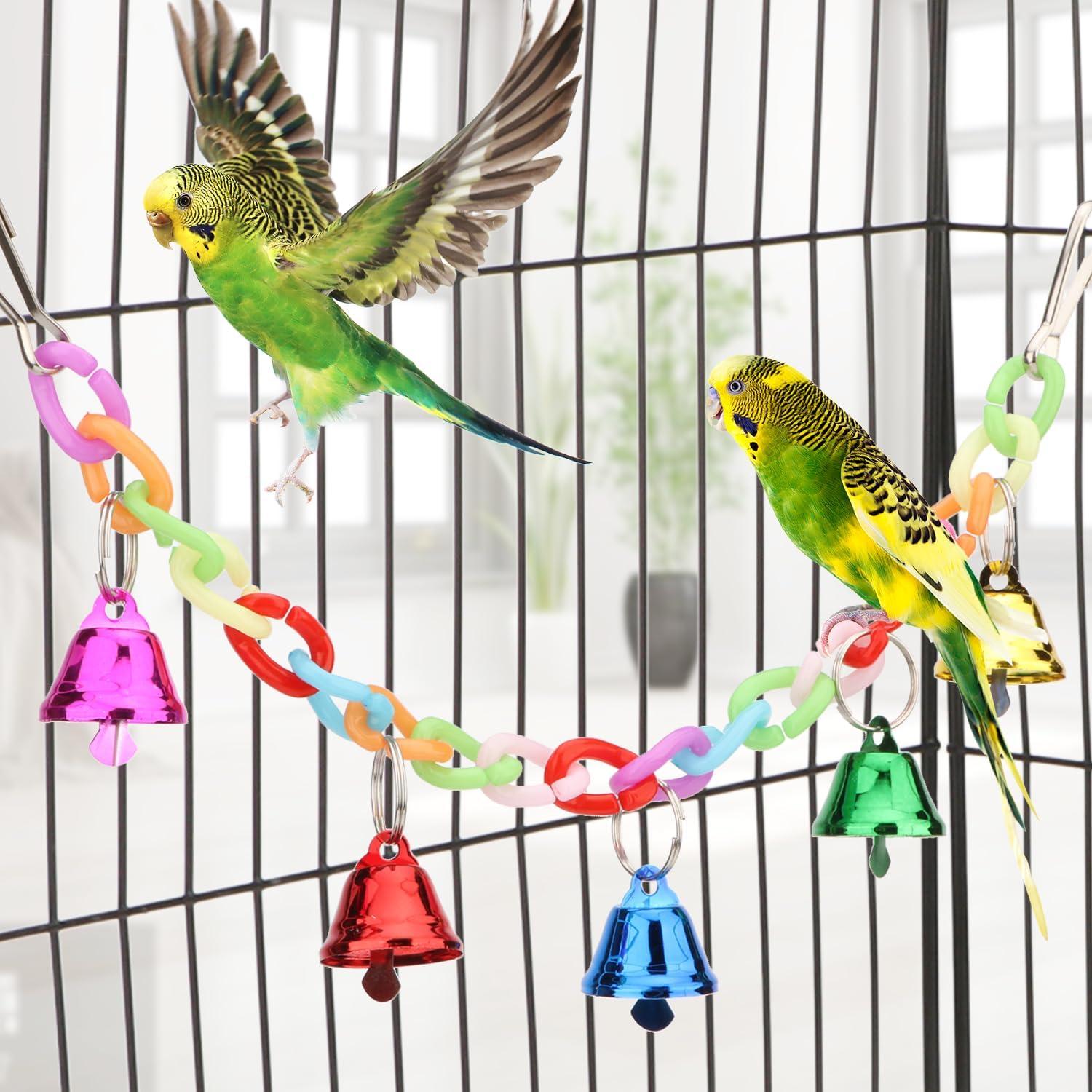 Puente Colgante para Hámster y Loro Hypeety con Campanas