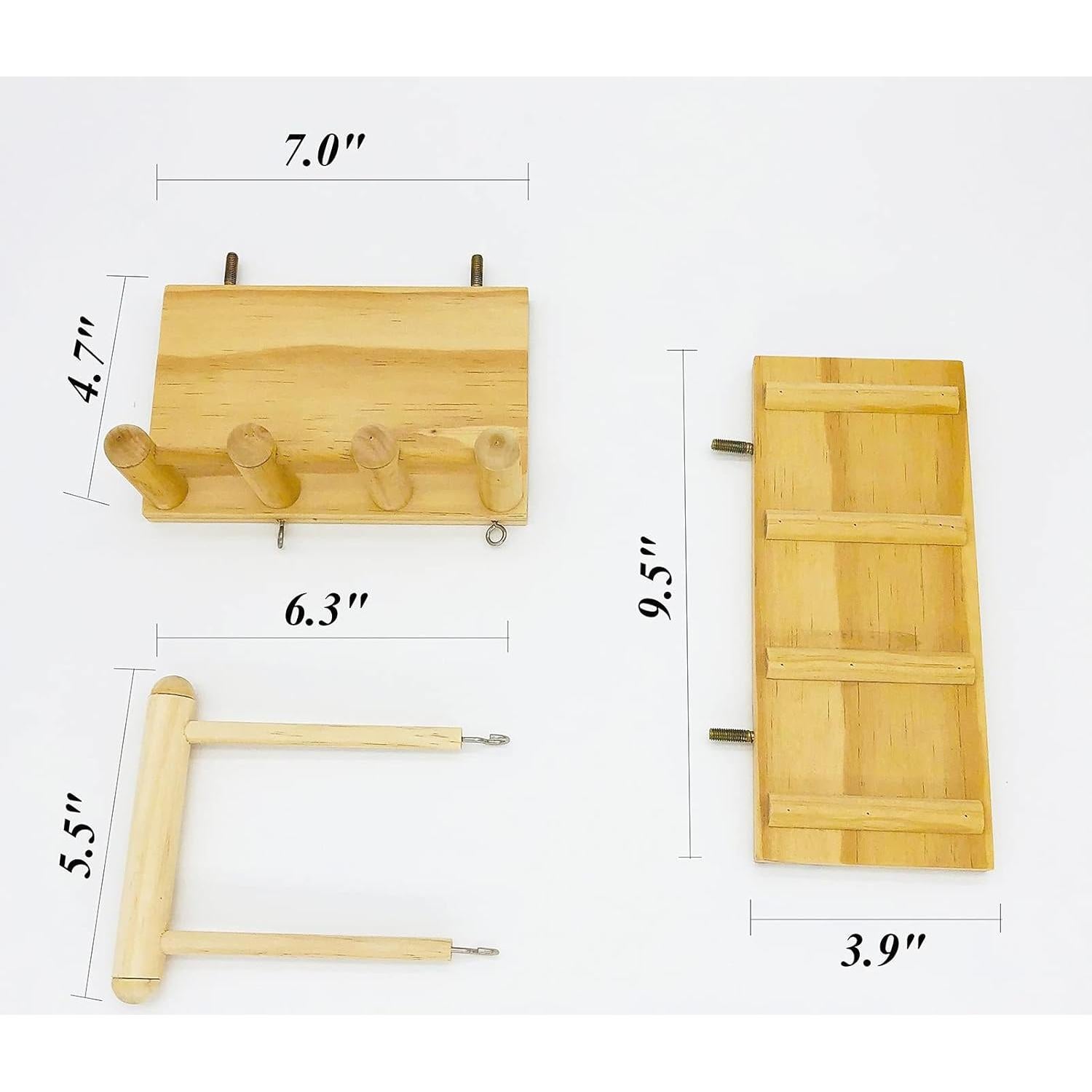 Escalera y Columpio de Madera para Periquitos CAREUPET