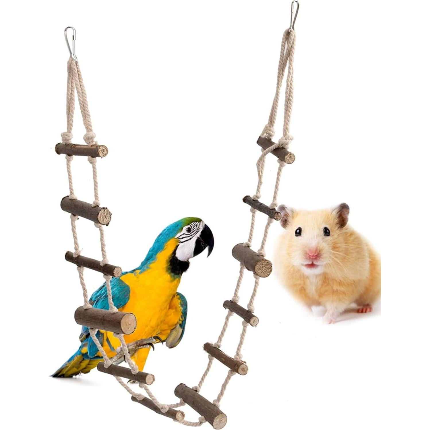 Escalera de Madera para Mascotas KooingTech 100cm Ajustable