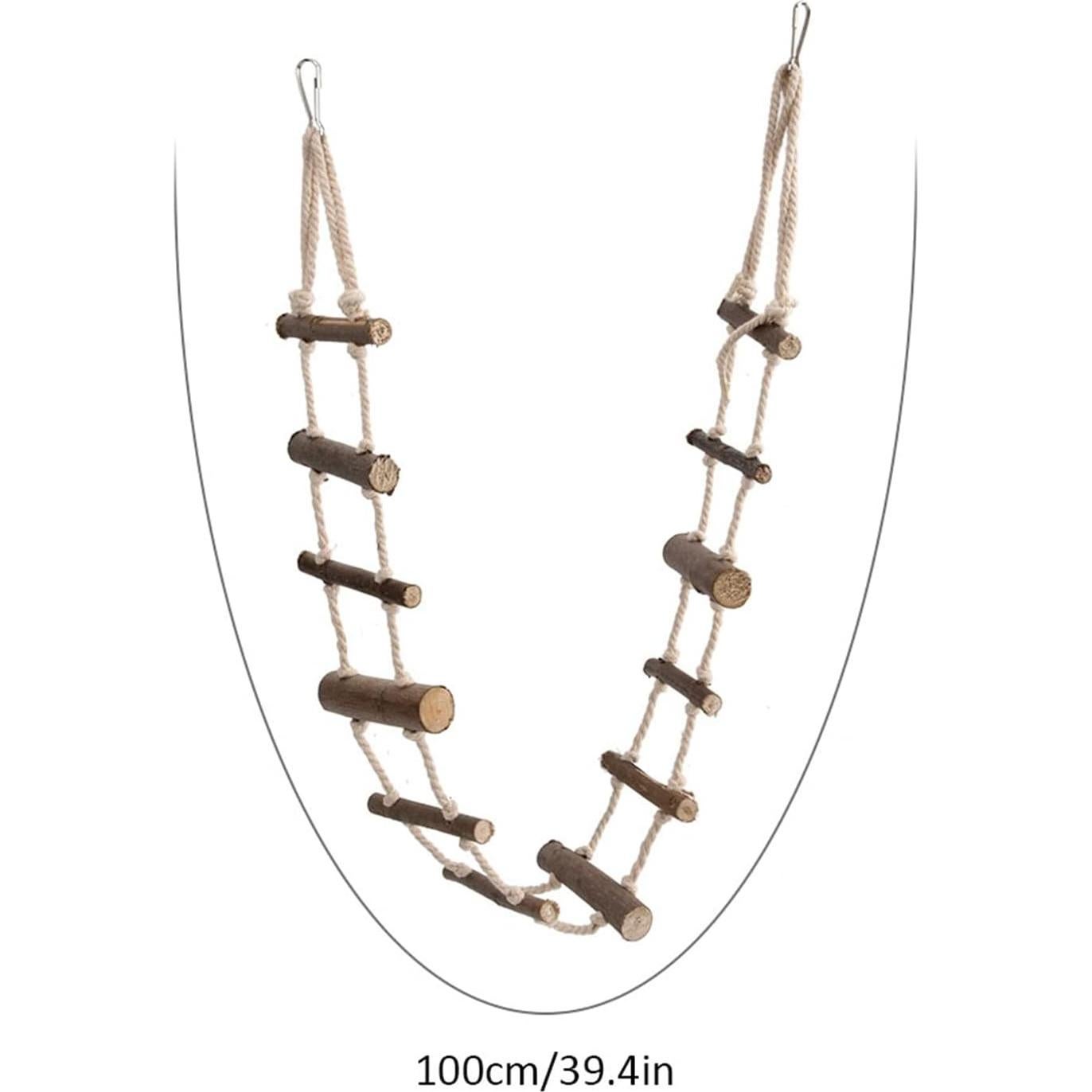 Escalera de Madera para Mascotas KooingTech 100cm Ajustable