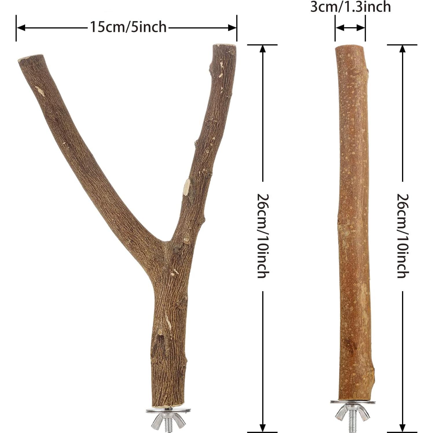 Percha de Madera para Pájaro Luonfels 4 Pasos 24 cm