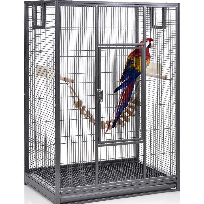 Escalera de Cuerda para Aves Joyzan - Juguete Natural 15x10cm