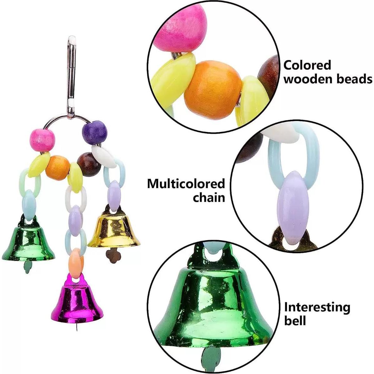 Juguetes para Aves Rliguanrui 7 Piezas Escalera Columpio