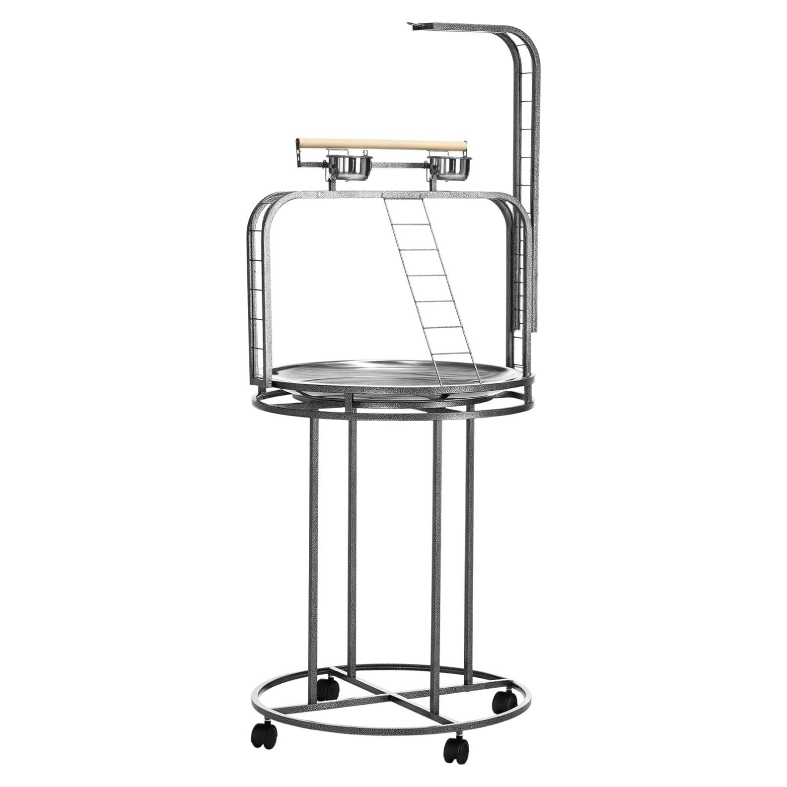 Soporte para Loro Grande PawHut con 3 Escaleras y Gancho