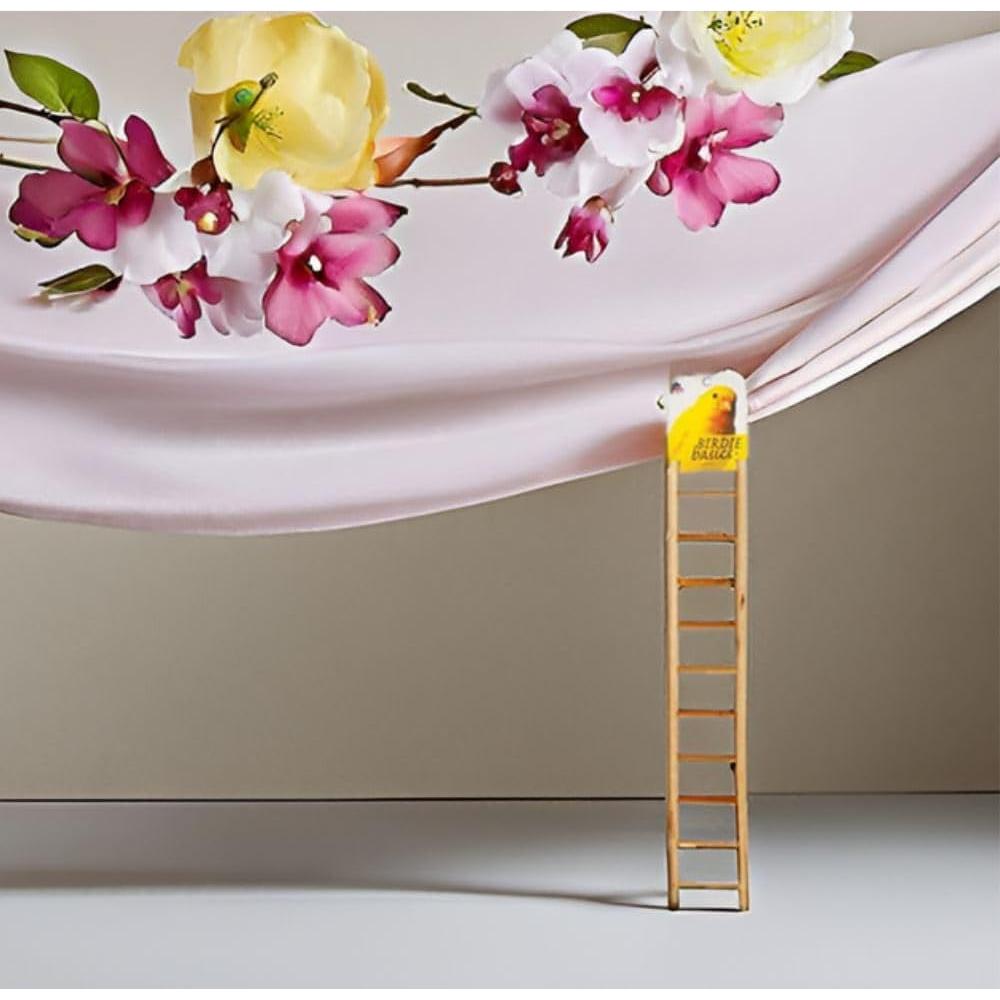 Escalera de Madera Natural Birdie Basics 11 Pasos para Aves