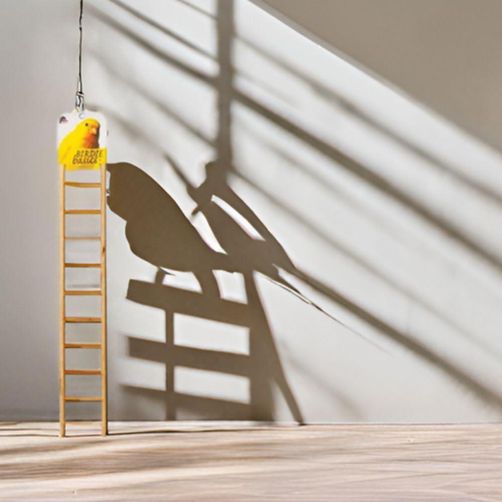 Escalera de Madera Natural Birdie Basics 11 Pasos para Aves