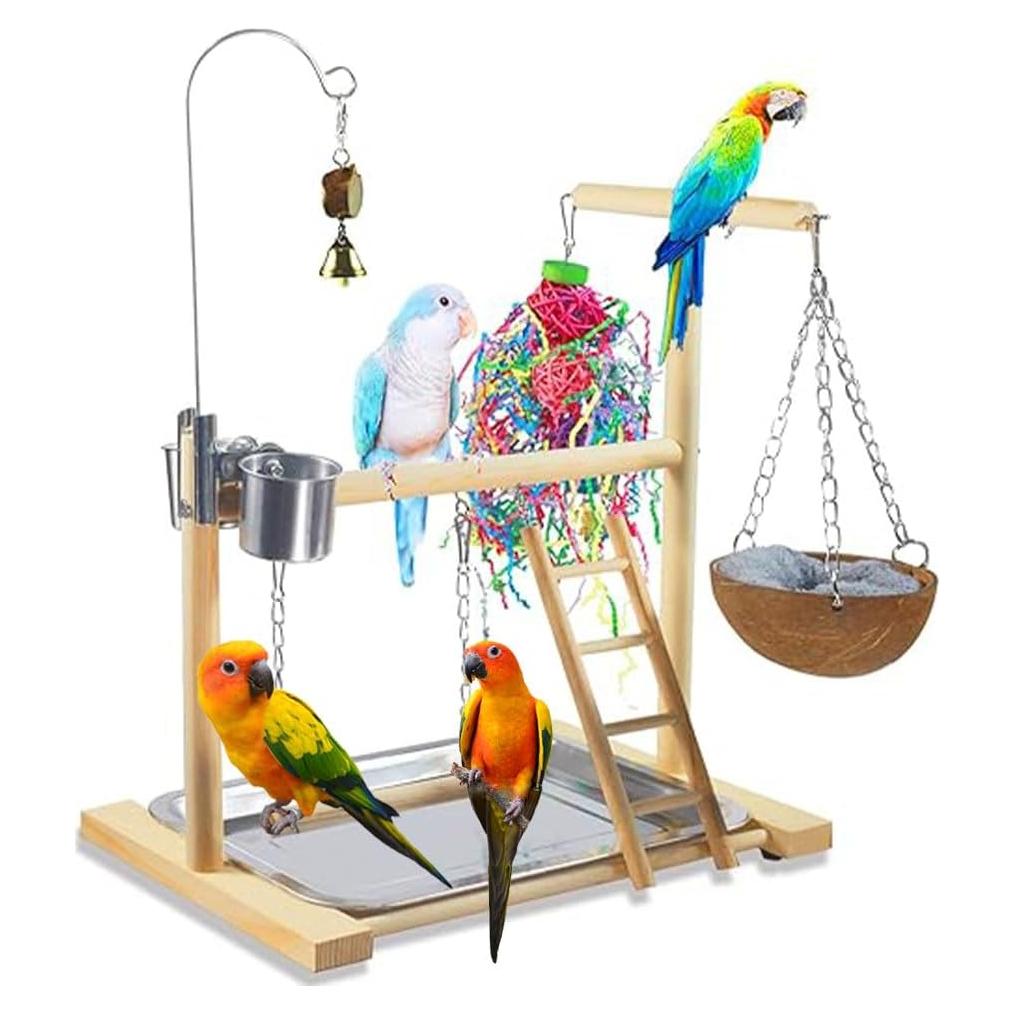 Juguete para Aves Dbeans Flourithing con Campana y Comedero