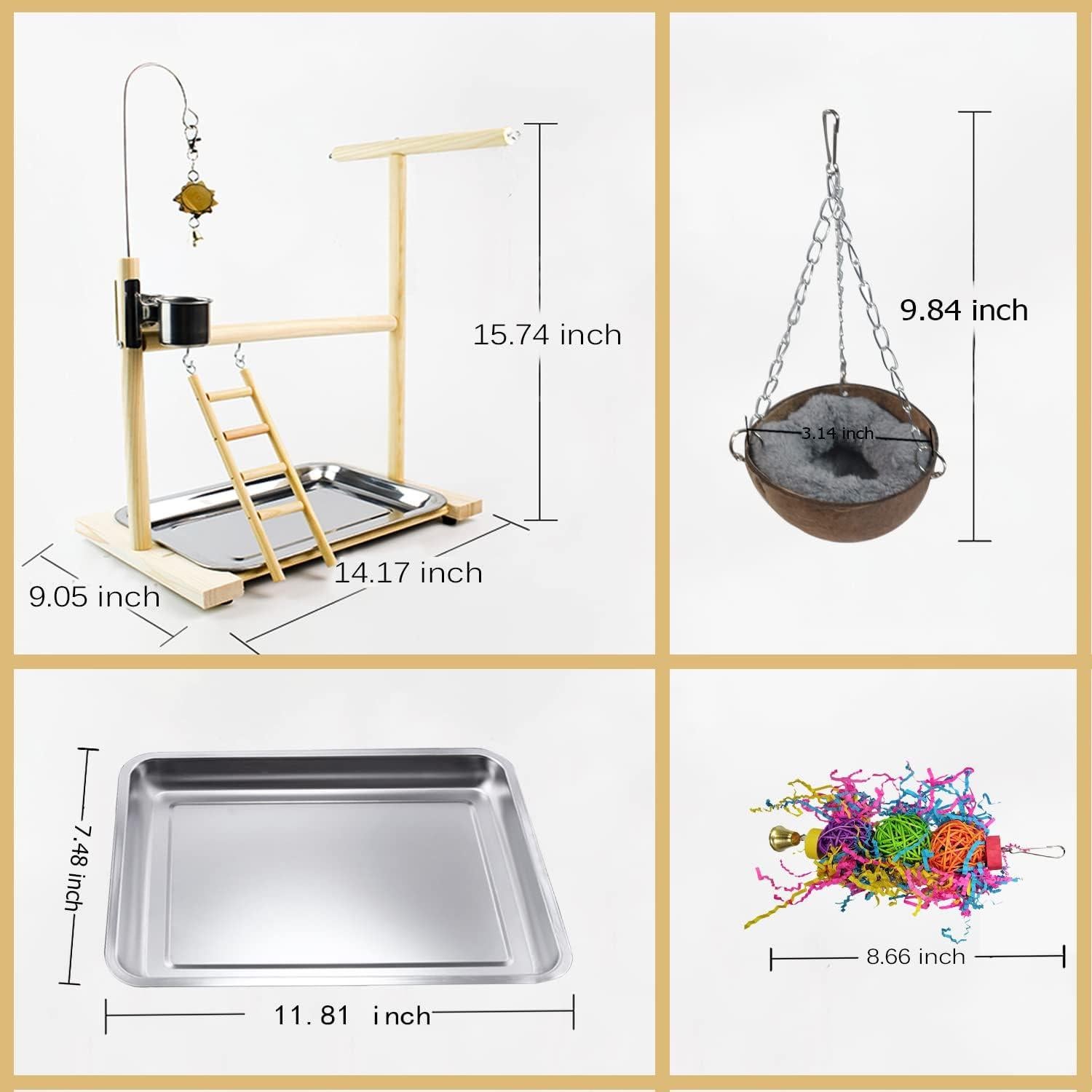 Juguete para Aves Dbeans Flourithing con Campana y Comedero
