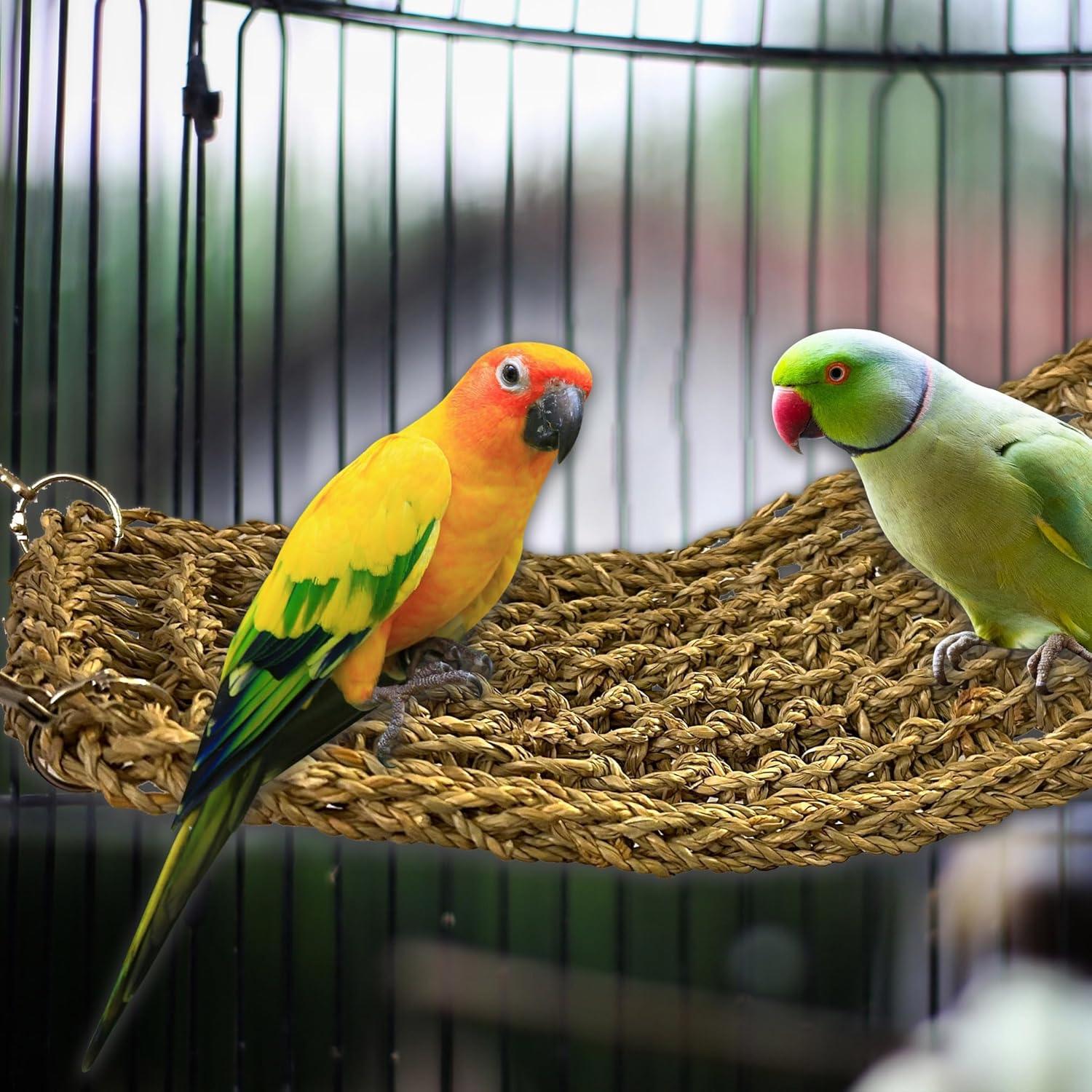 Mat de Juncos SIMENA para Pájaros - Hamaca Tejida a Mano