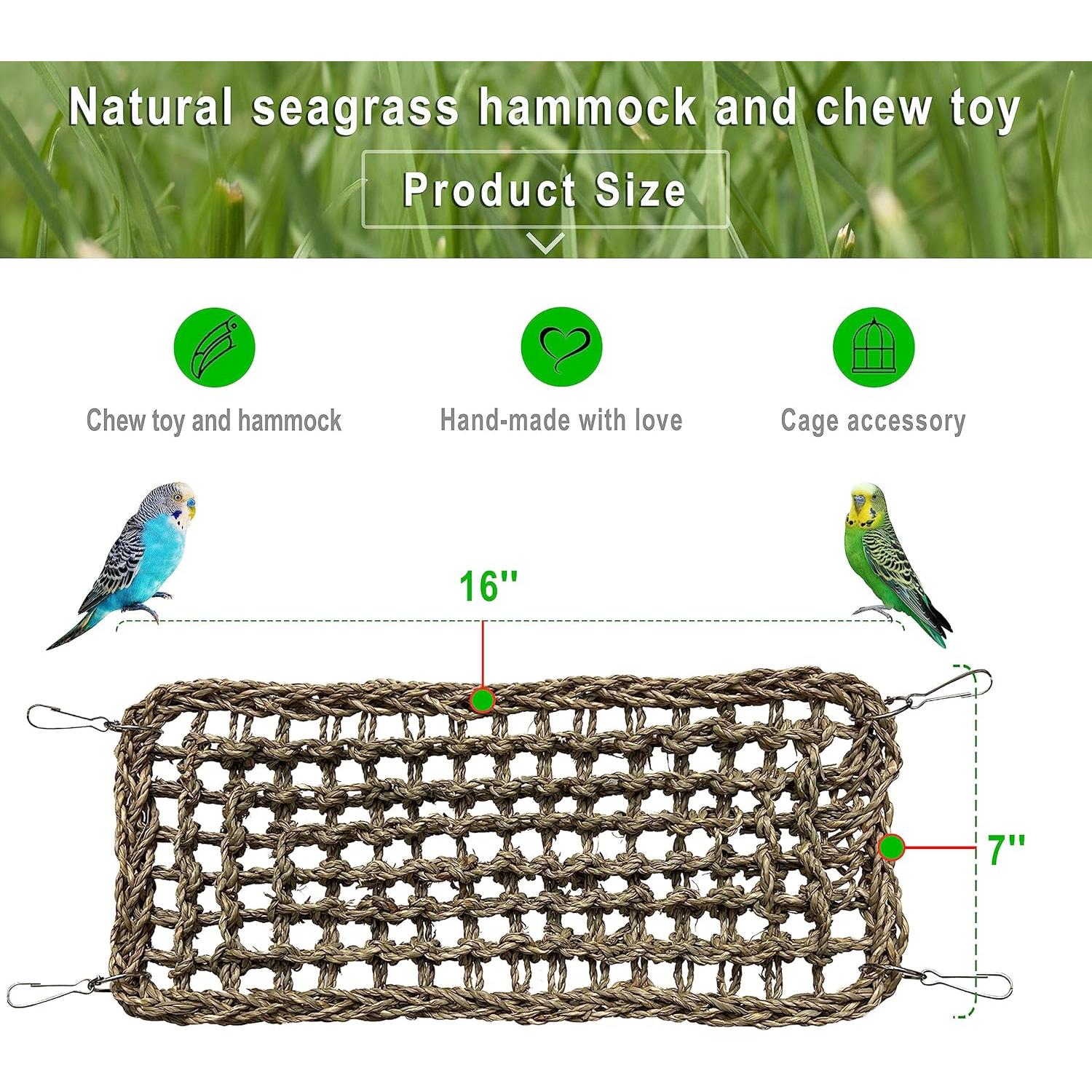 Mat de Juncos SIMENA para Pájaros - Hamaca Tejida a Mano