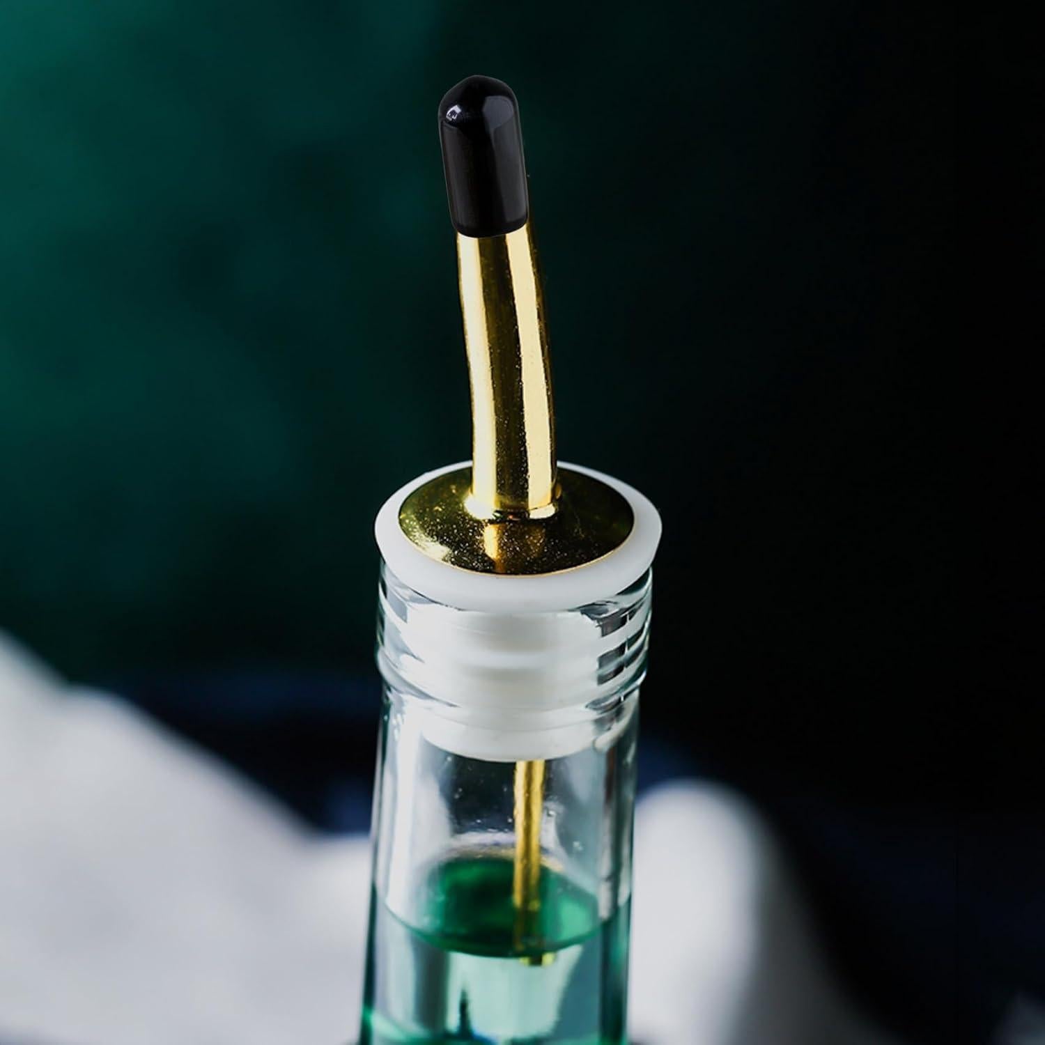 Cubiertas de Botellas de Licor OIIKI 50 Piezas Caucho Negro