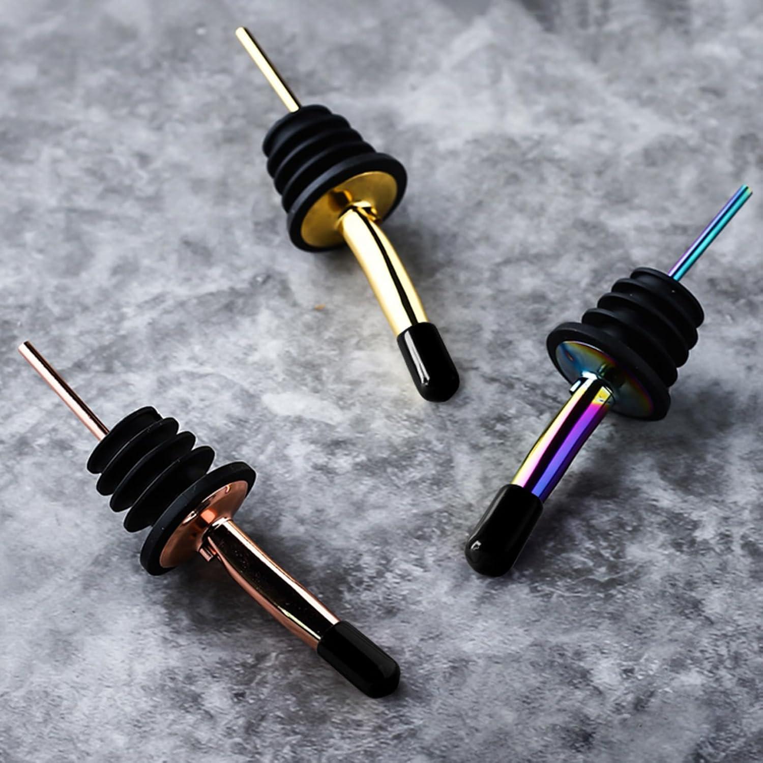 Cubiertas de Botellas de Licor OIIKI 50 Piezas Caucho Negro