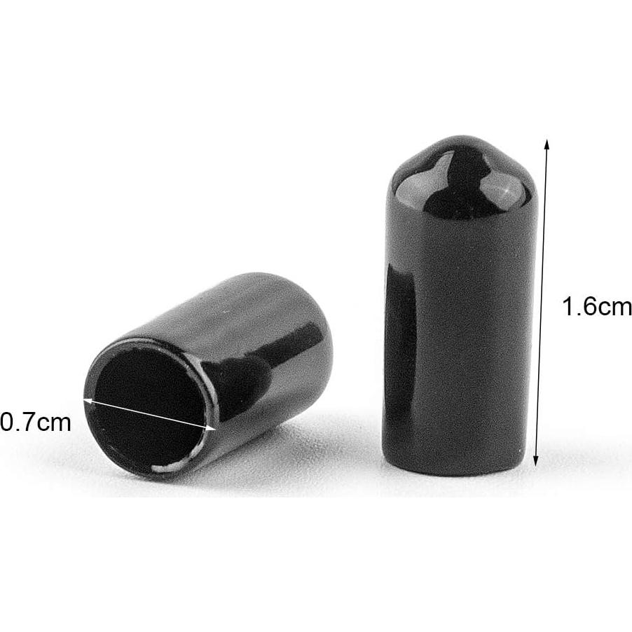 Cubiertas de Vertedor WXJ13 - 200 Piezas PVC Negro