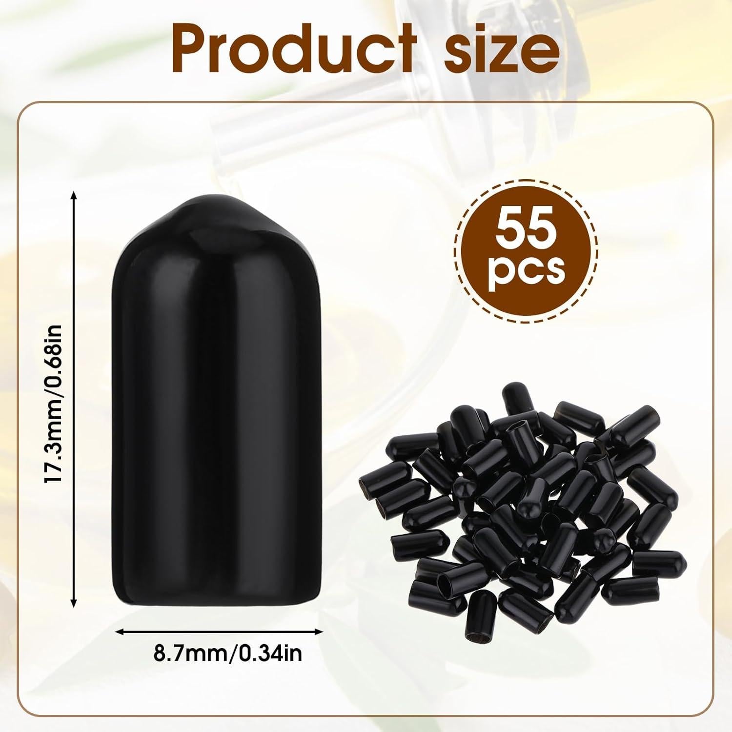 55 Tapas de Válvula de Goma InnoHHustle para Botellas