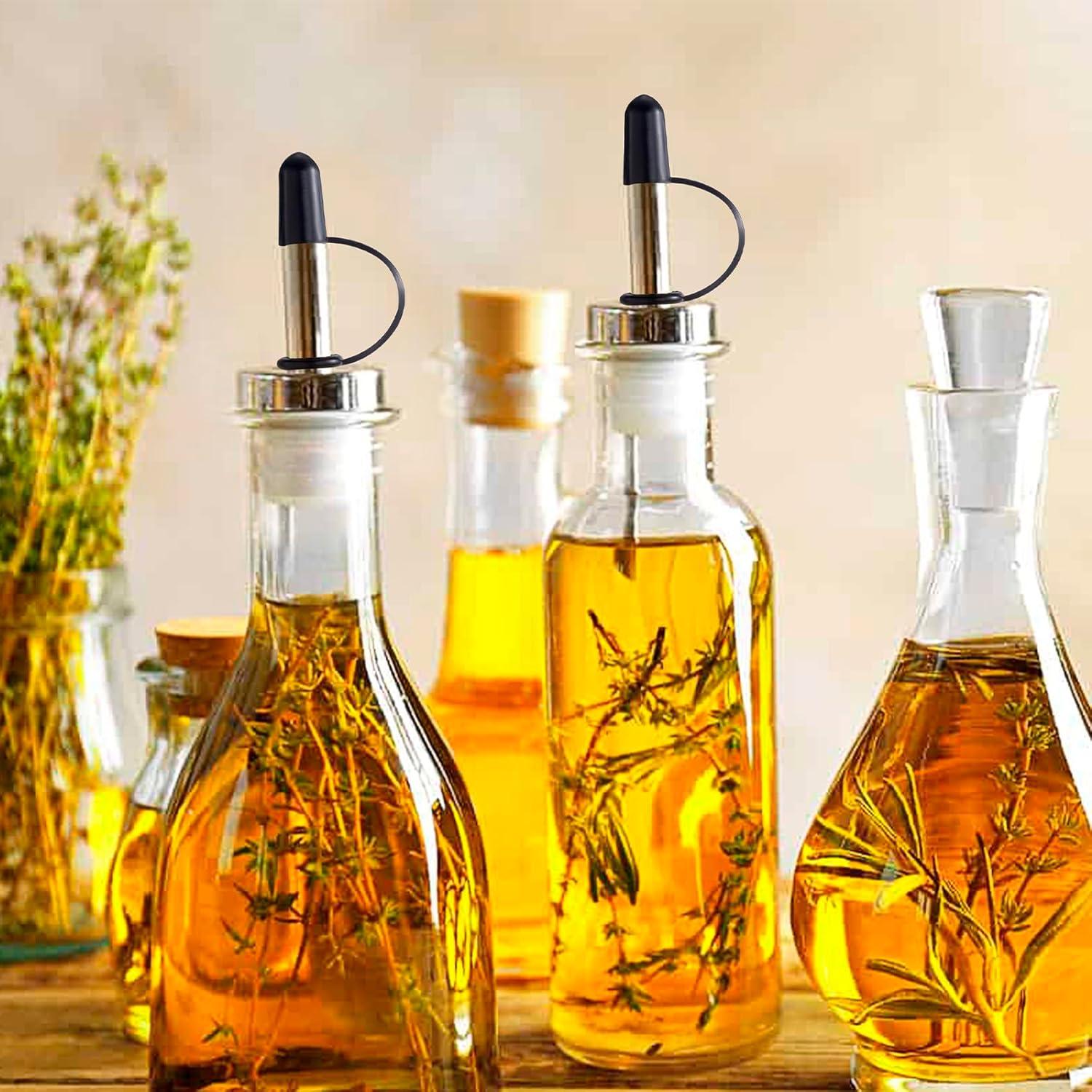 Cubiertas de Botellas de Licor PAGOW 30 Pcs Goma Negra