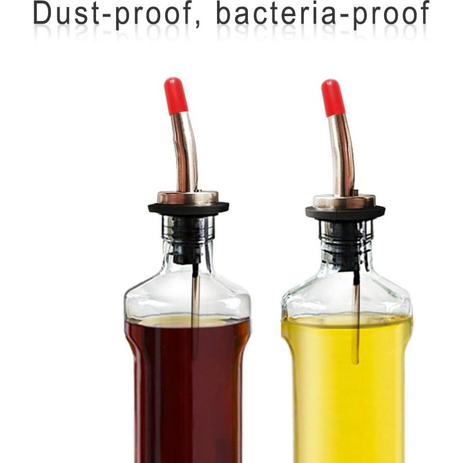 200 Cubiertas de Goma para Vertedores de Licor - Rojo