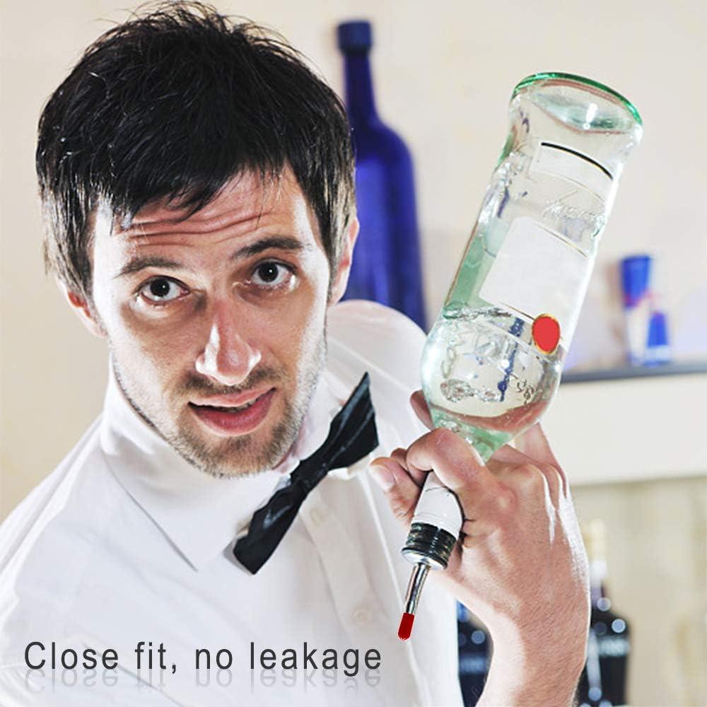 200 Cubiertas de Goma para Vertedores de Licor - Rojo