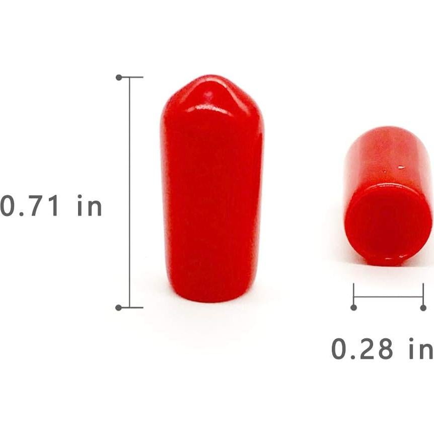 200 Cubiertas de Goma para Vertedores de Licor - Rojo