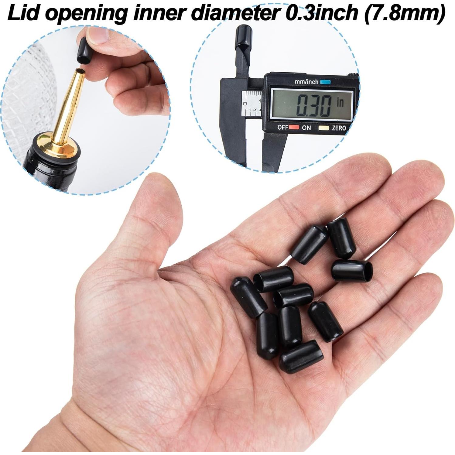 OIIKI 150 Tapas de Pitorro de Goma para Botellas de Licor