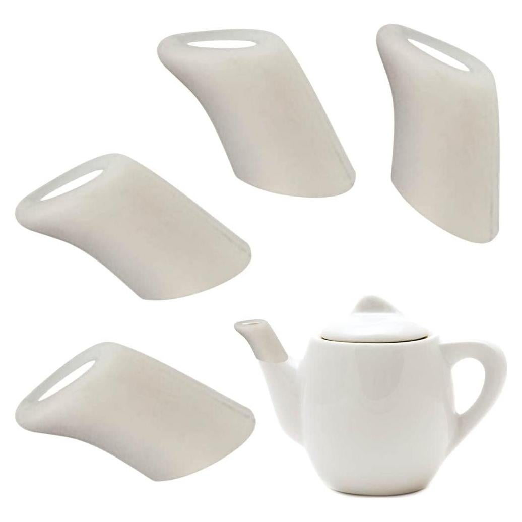 4 Protectores de Pitorro de Tetera de Silicona Zhuoyao - Blanco