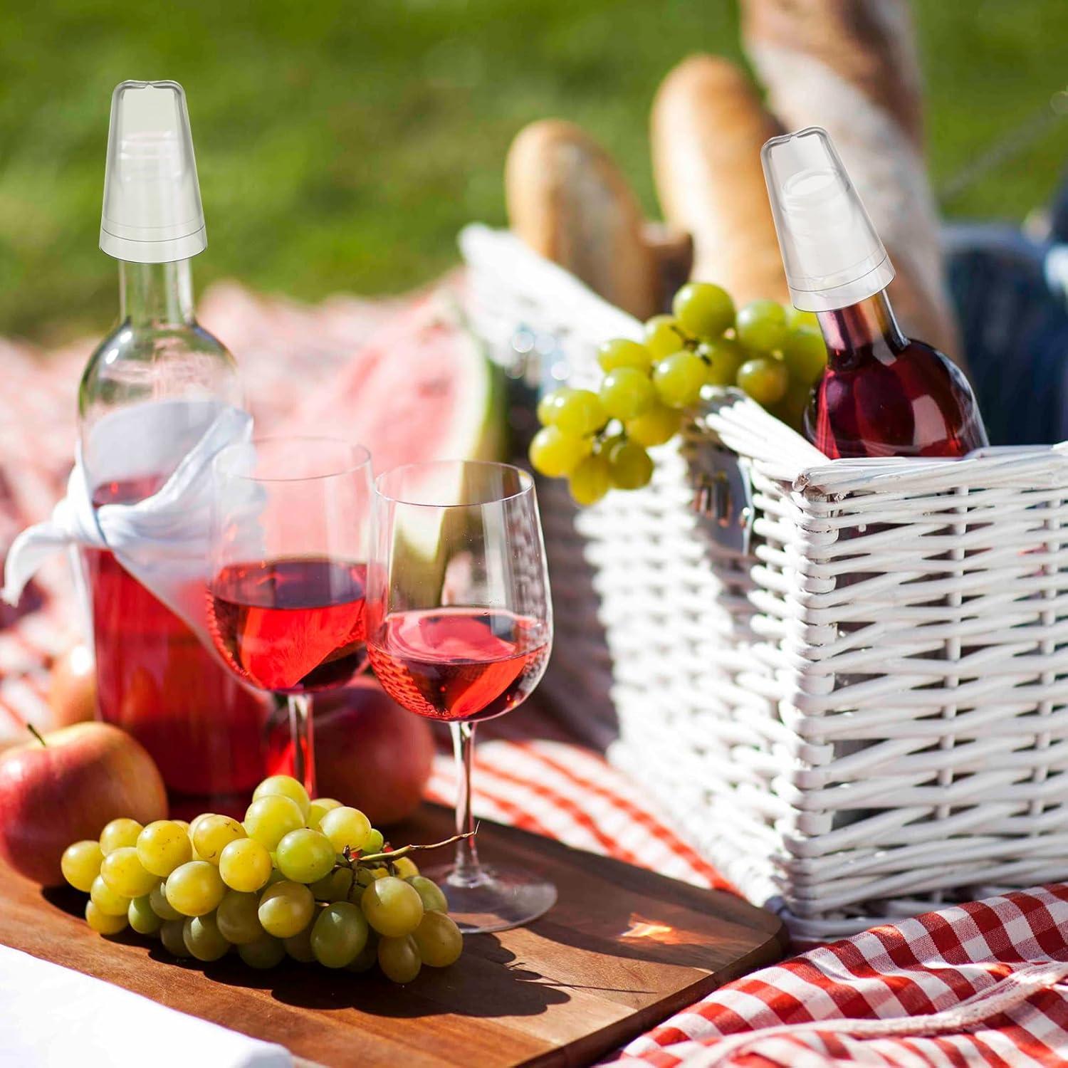 36 Cubiertas de Vertedor PVC Transparente para Botellas de Licor