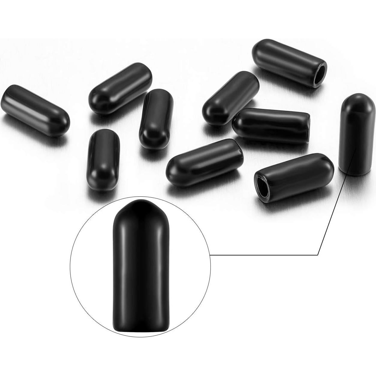 30 Tapas de Silicona para Botellas de Aerógrafo Blulu