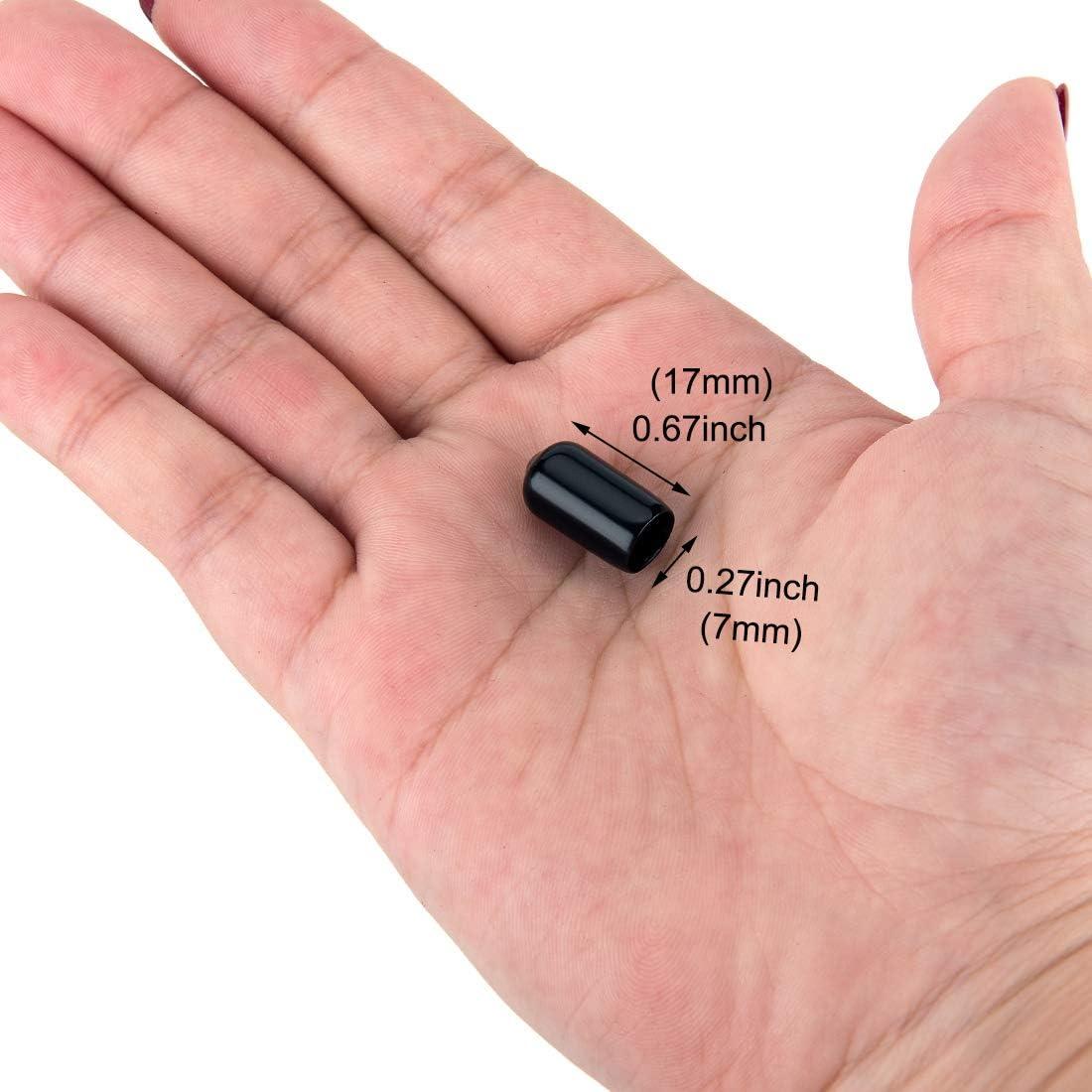 Paquete de 150 Cubiertas de Vertido OIIKI - Goma Negra