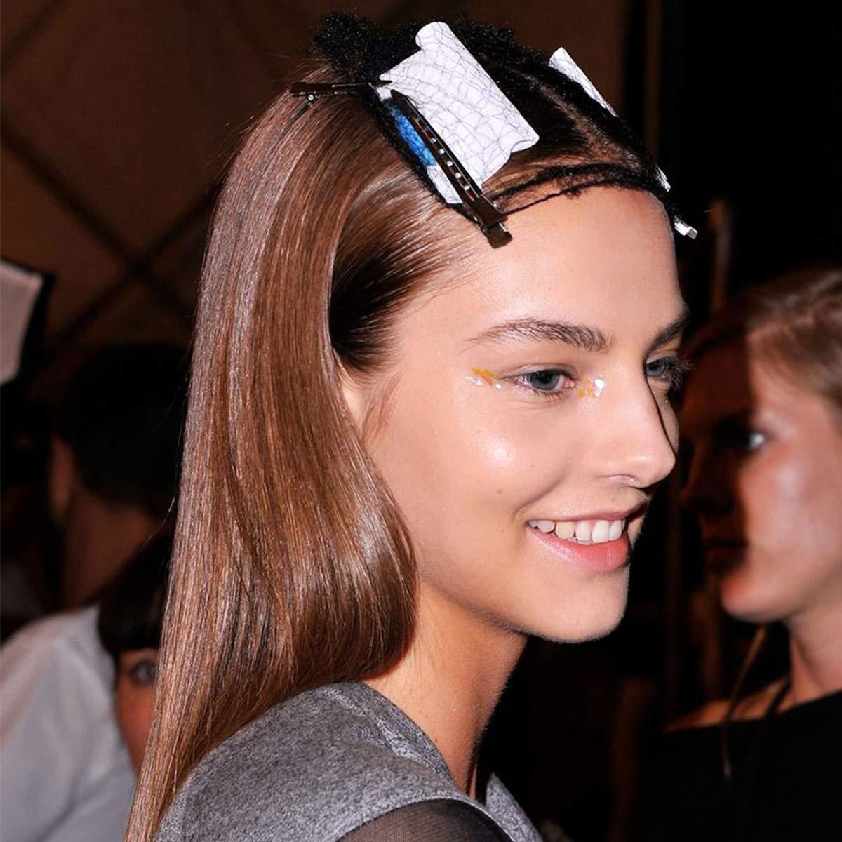 Pinzas para el cabello Alligator Metal Duck Bill 12 Pzas Plata