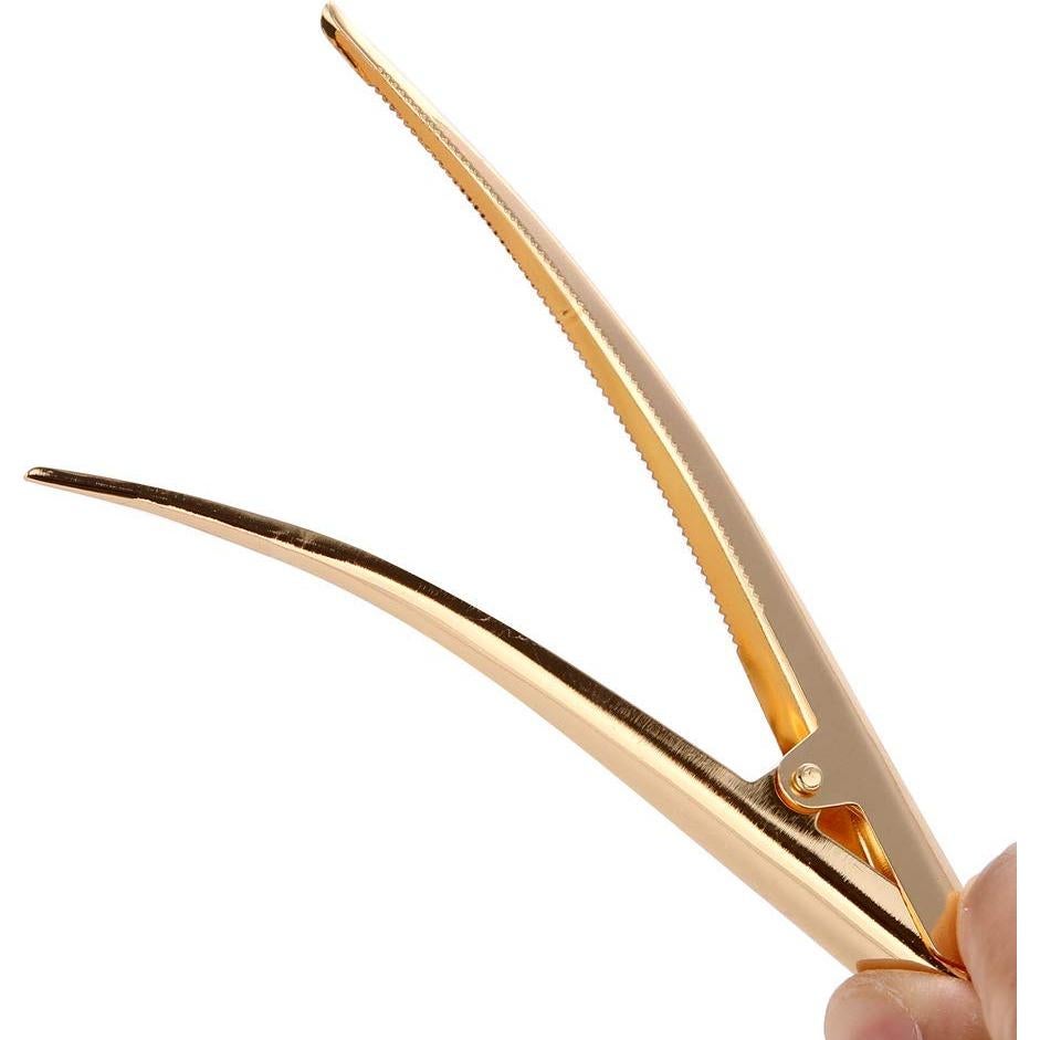 Clips para el Cabello LONEEDY 10 Piezas Grande Dorado Antideslizante