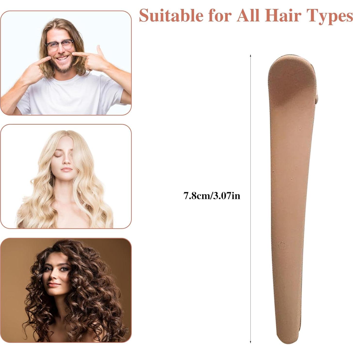 Pinzas para Cabello BOYYJING 20 Piezas Antideslizantes 7.8 cm